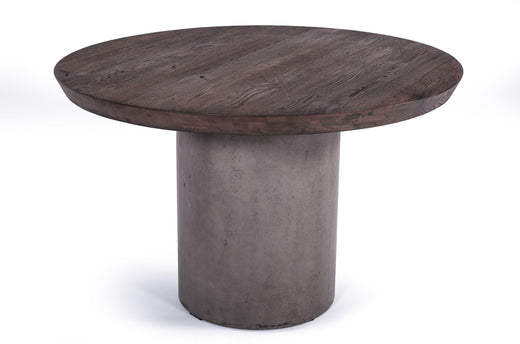 Renzo Modern Round & Concrete Dining Table