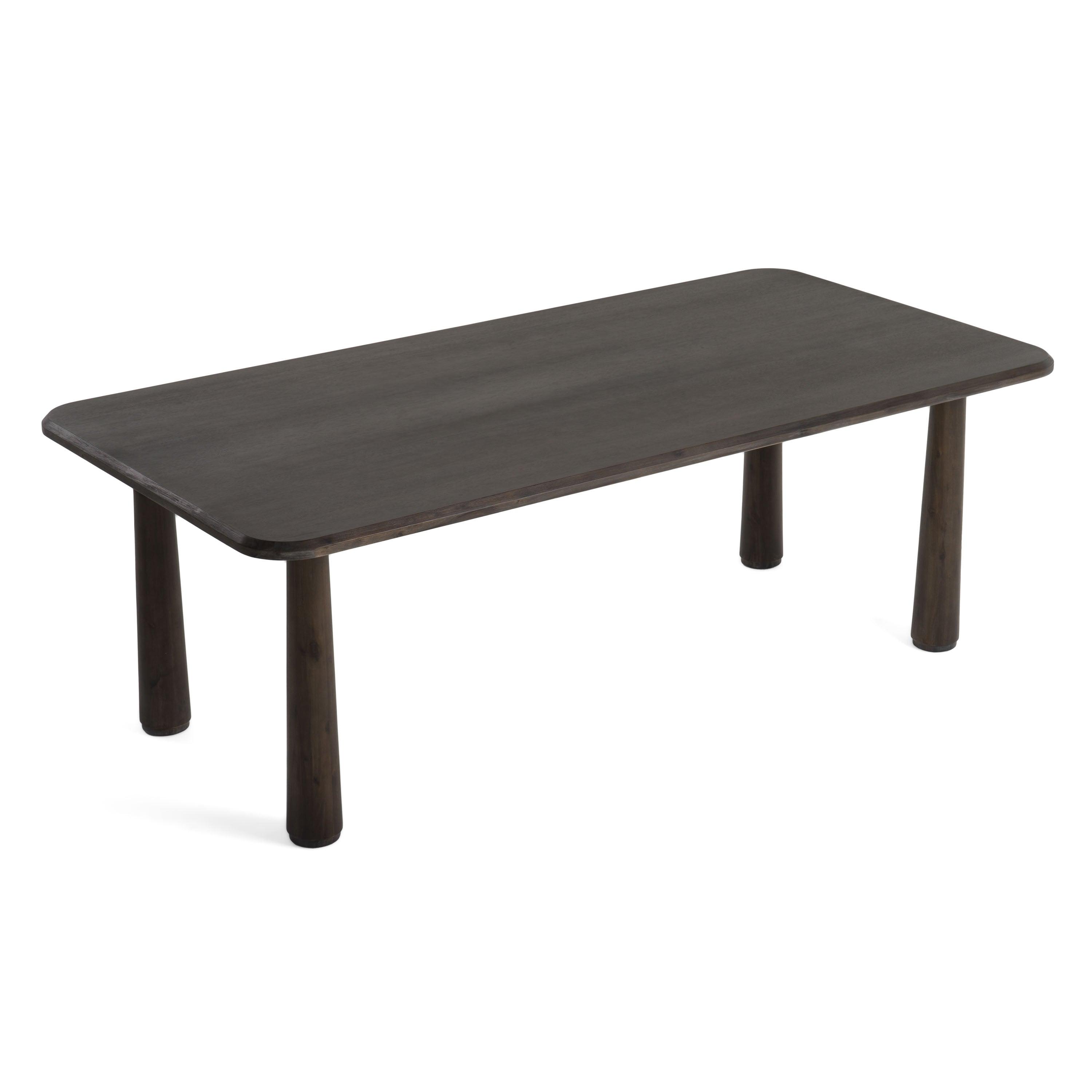Modrest Rhea Modern 87" Dark Acacia Rectangular Dining Table
