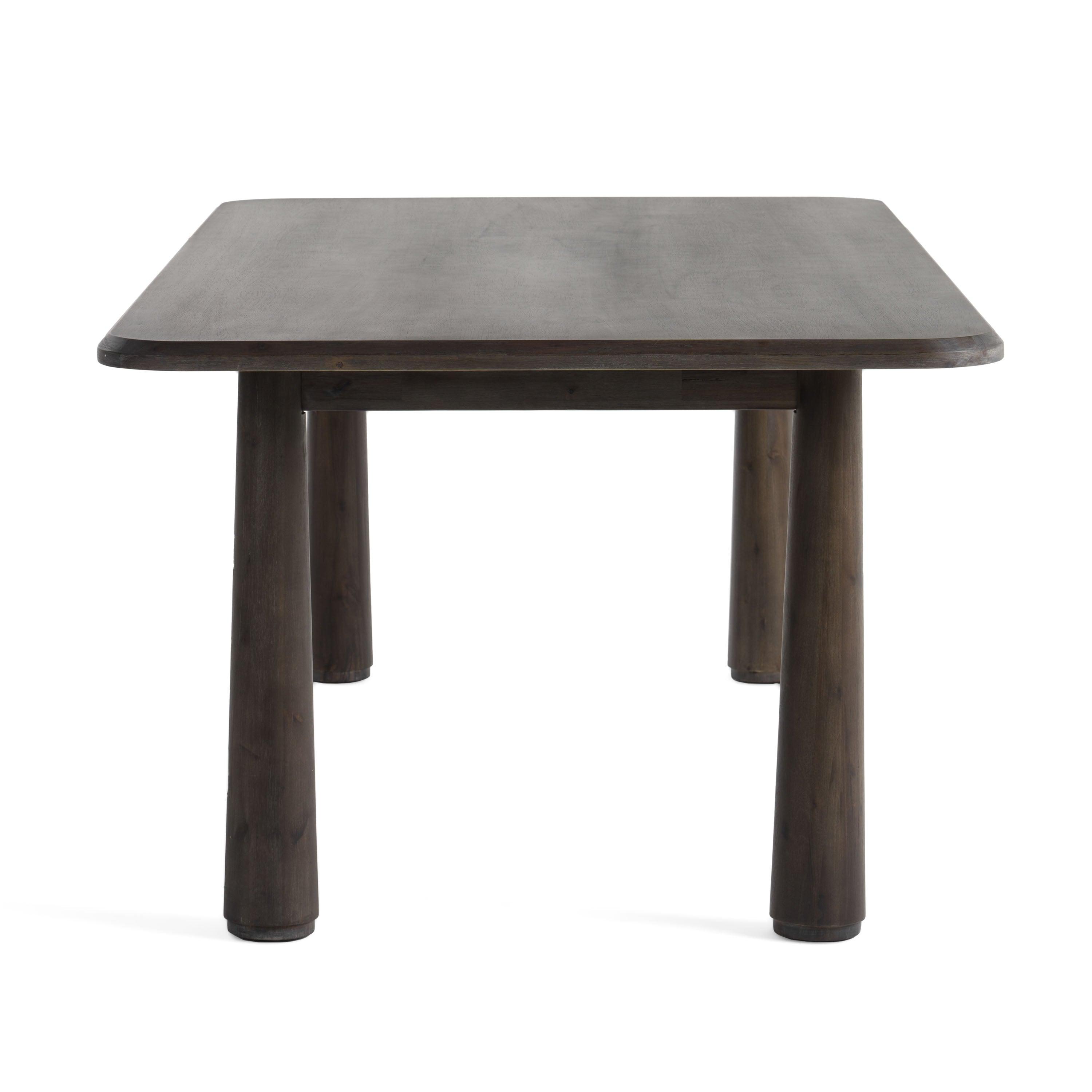 Modrest Rhea Modern 87" Dark Acacia Rectangular Dining Table