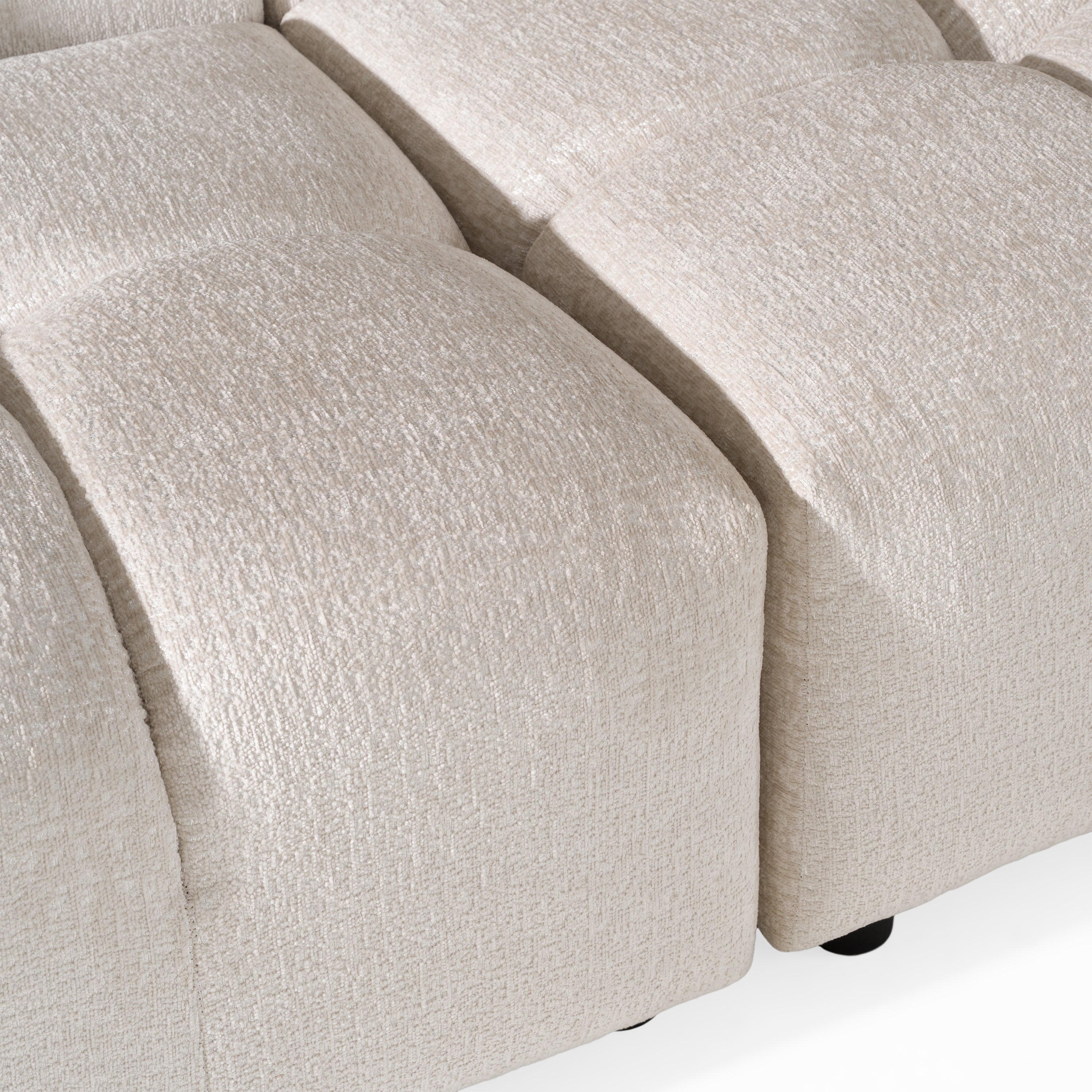 Rhonda Modern Fabric Modular Sectional Sofa