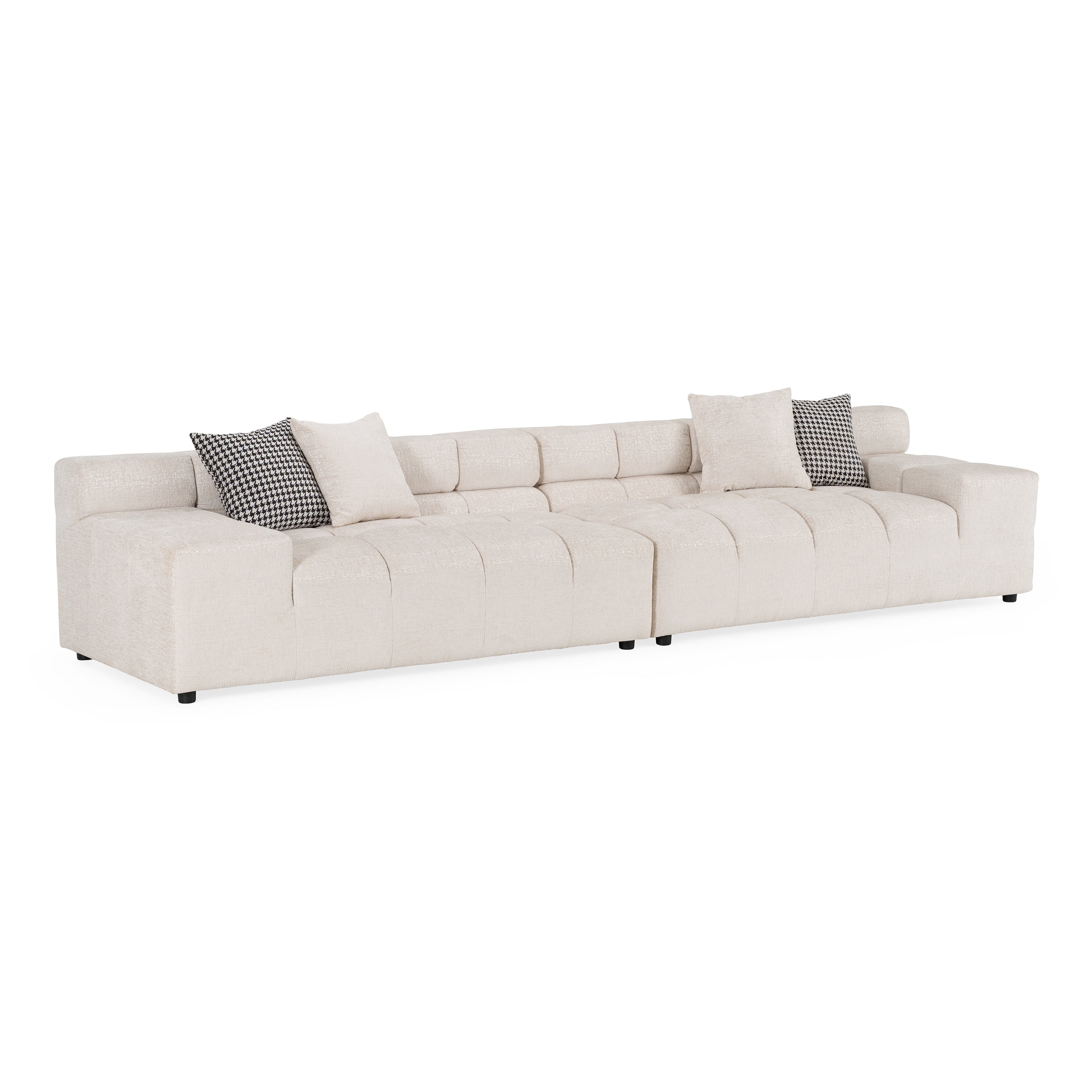 Rhonda Modern Fabric Modular Sectional Sofa