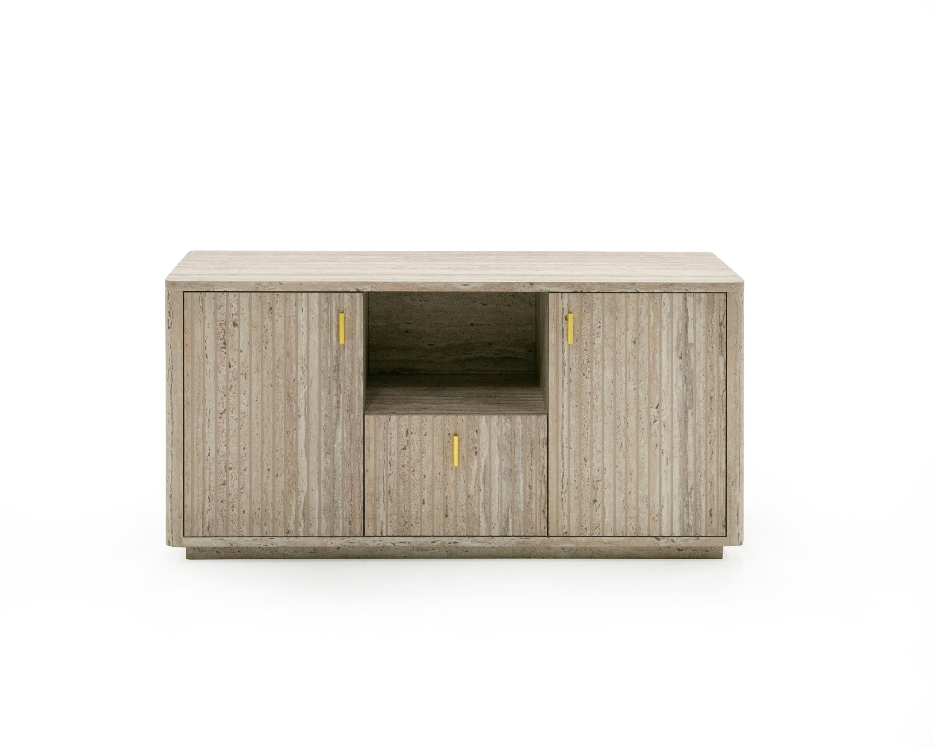 Nova Domus Roma - Modern Travertine + File Cabinet-file cabinet-VIG-Wall2Wall Furnishings