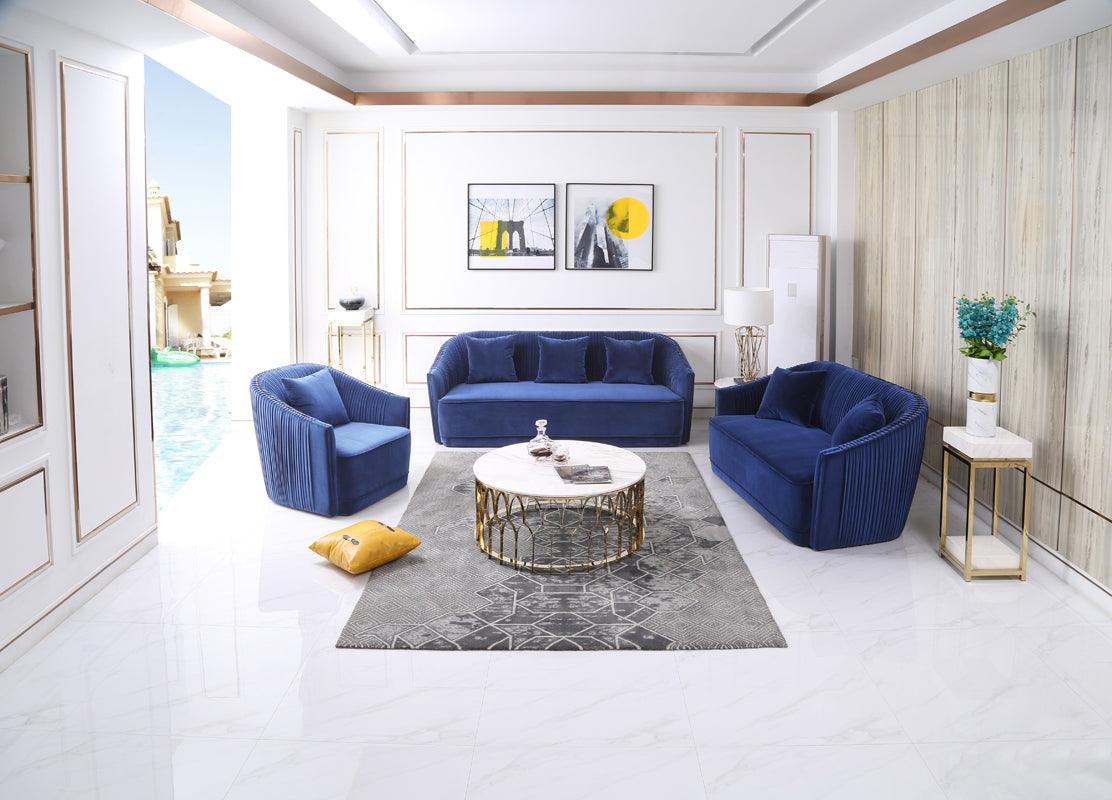 Divani Casa Palomar Modern Velvet Sofa