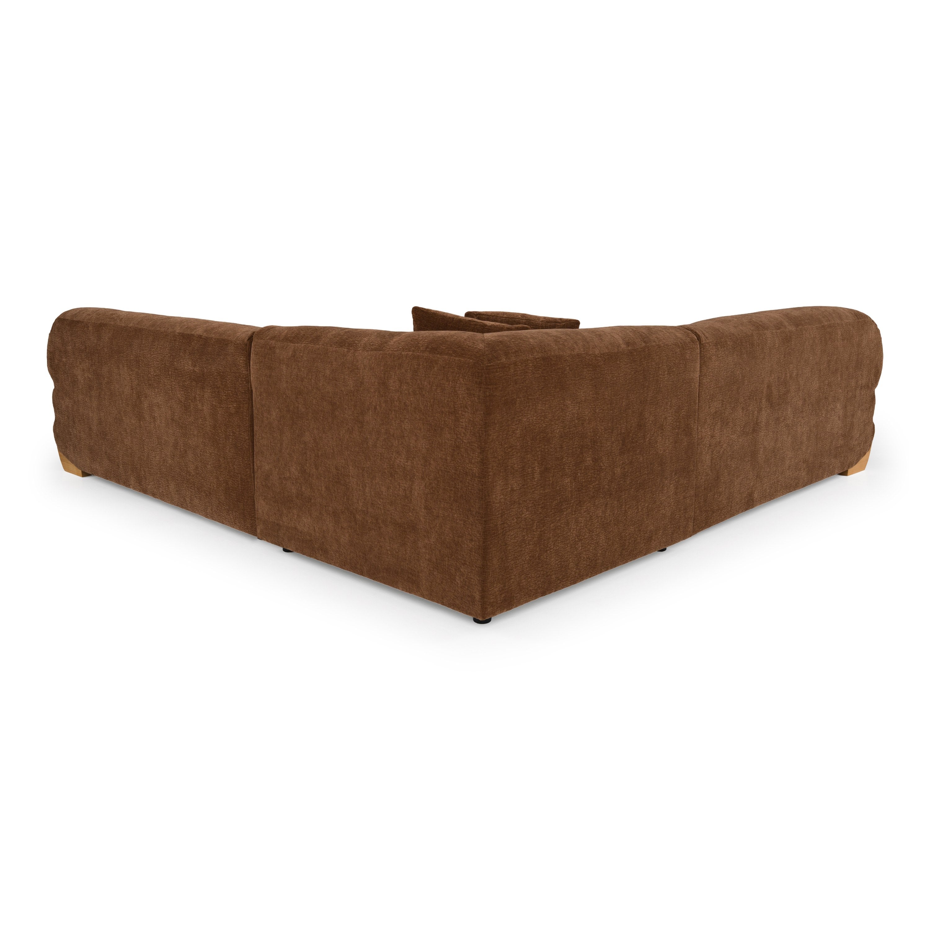 Crockett Modern Fabric Sectional Sofa
