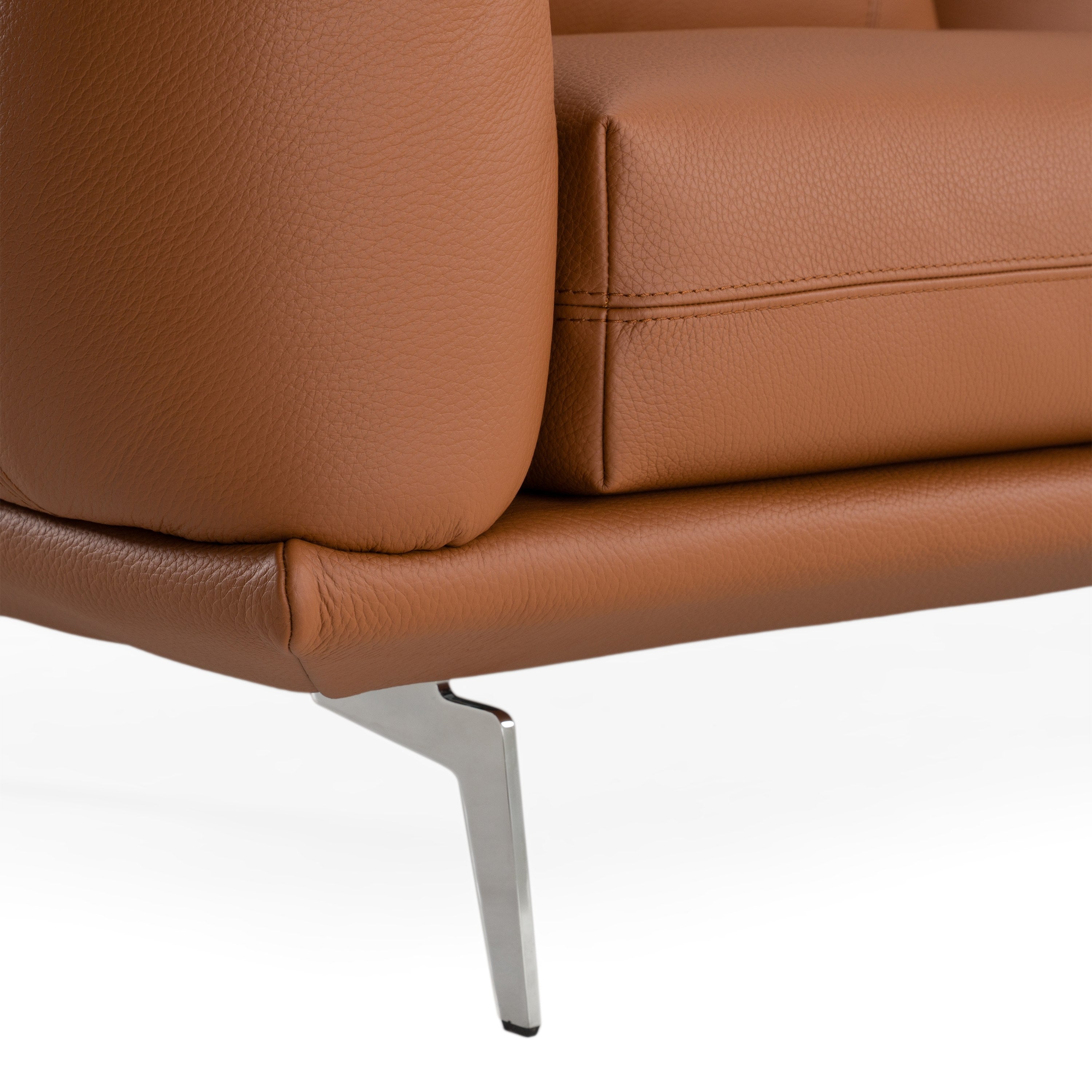 Saint Tropez Modern Italian Leather Sofa