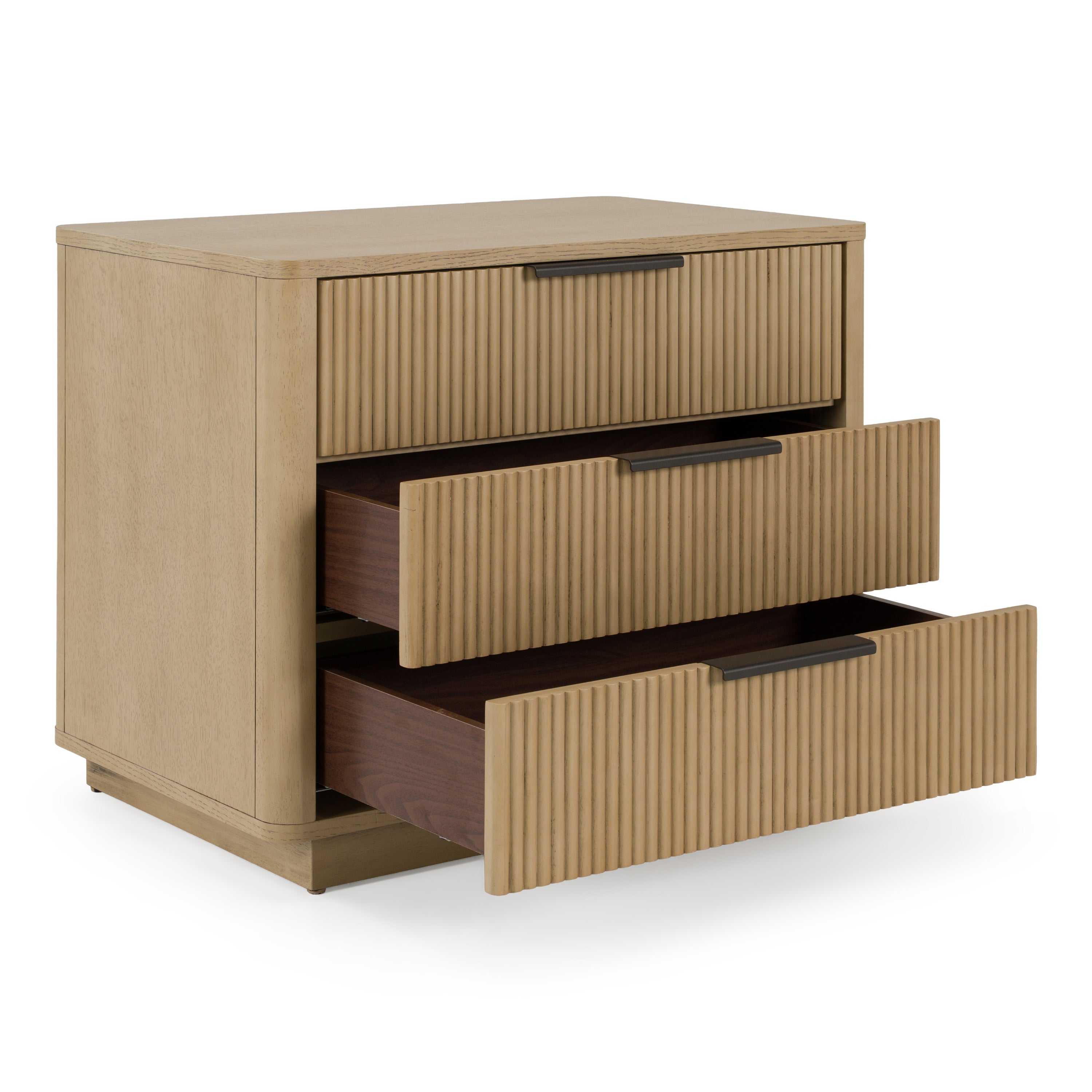 Santa Monica Modern 3 Drawer Nightstand