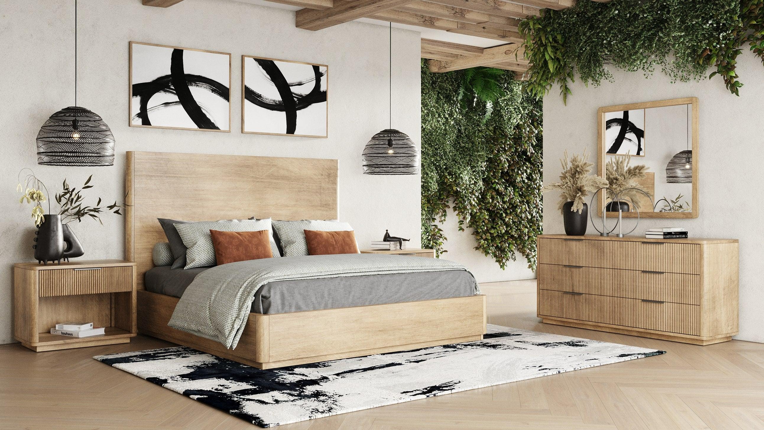 Nova Domus Santa Monica Modern Natural Square Mirror