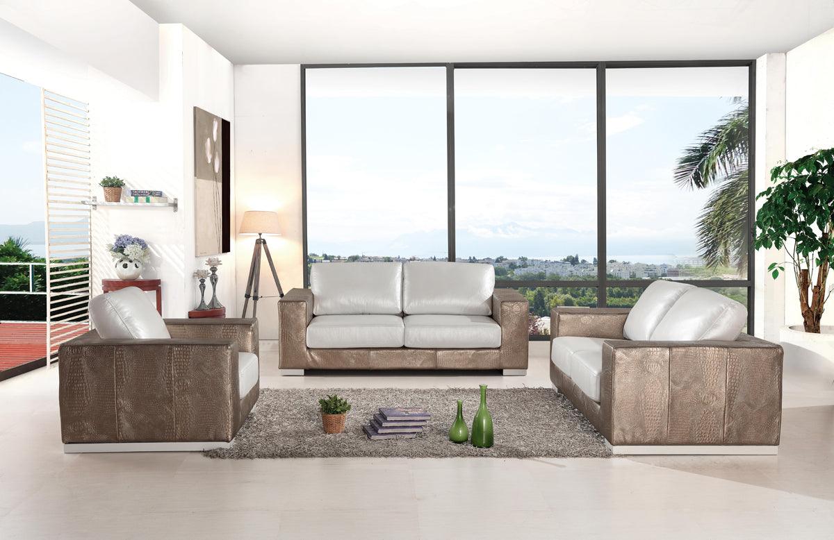 Divani Casa Cordova Modern Leather Sofa Set