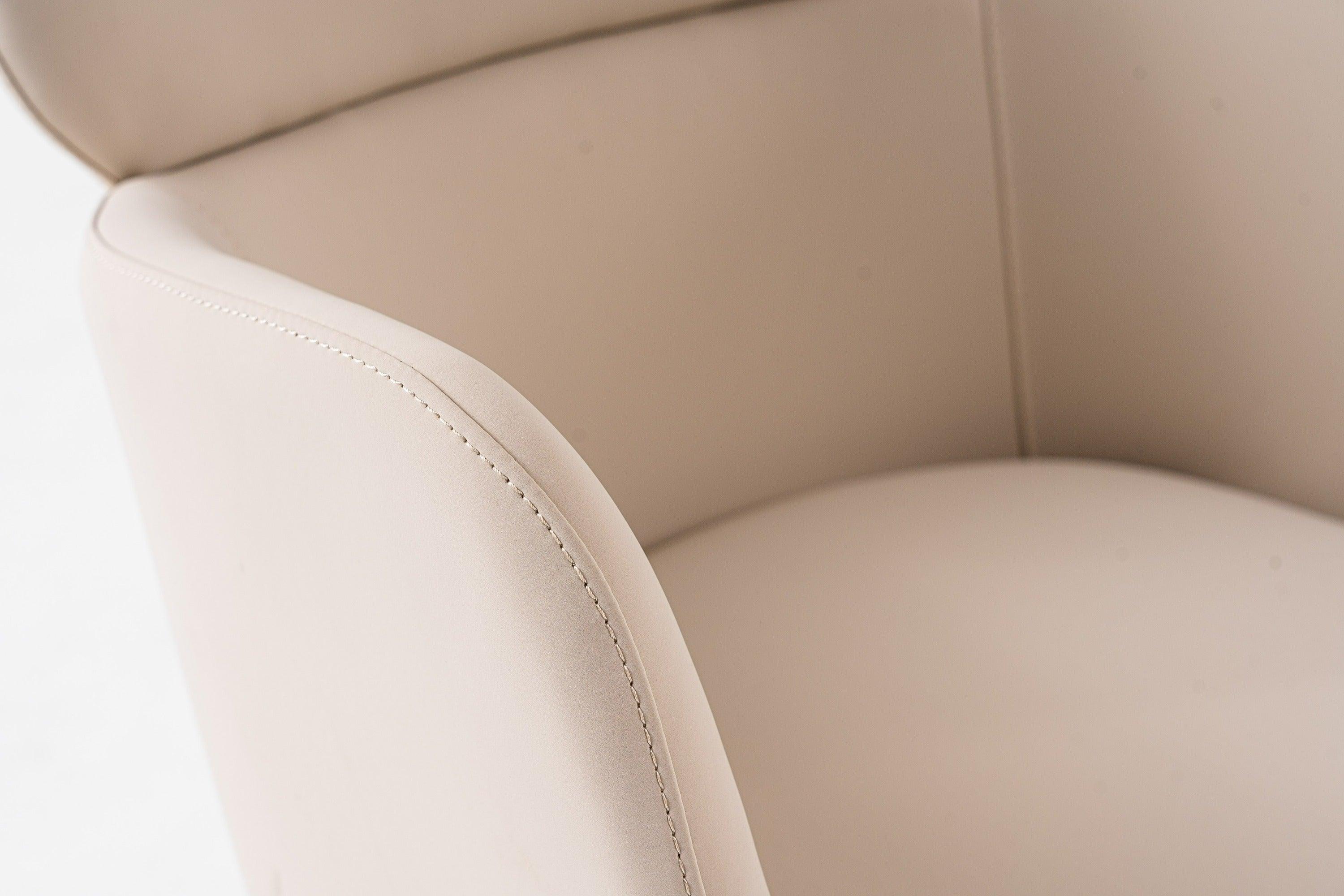 Modrest Shannon Modern Vegan Leather Rosegold Dining Chair