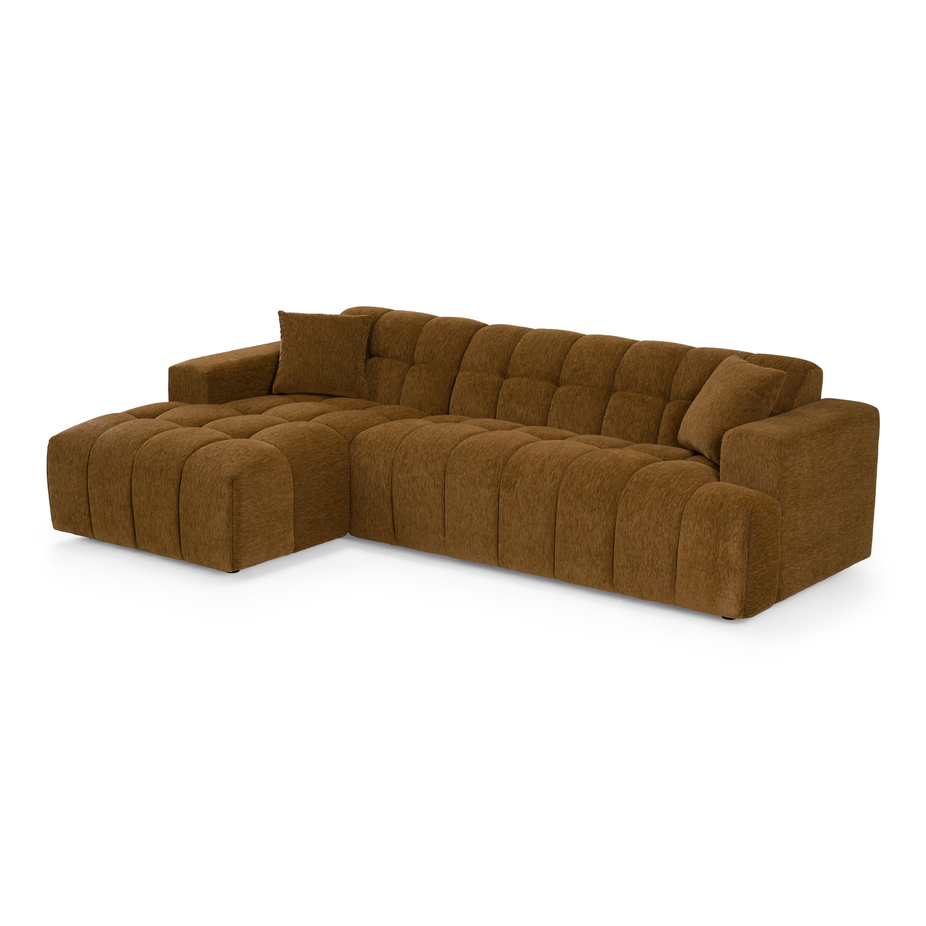 Shapiro Modern Fabric Sectional Sofa w/ Left Facing Chaise