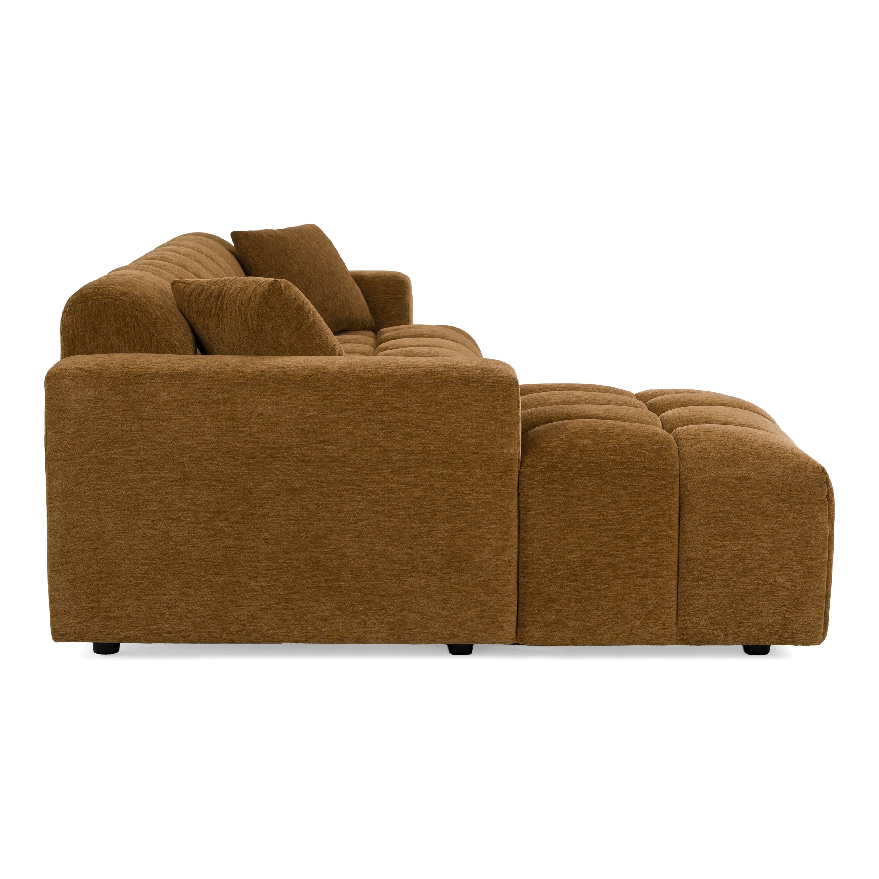 Shapiro Modern Fabric Sectional Sofa w/ Left Facing Chaise