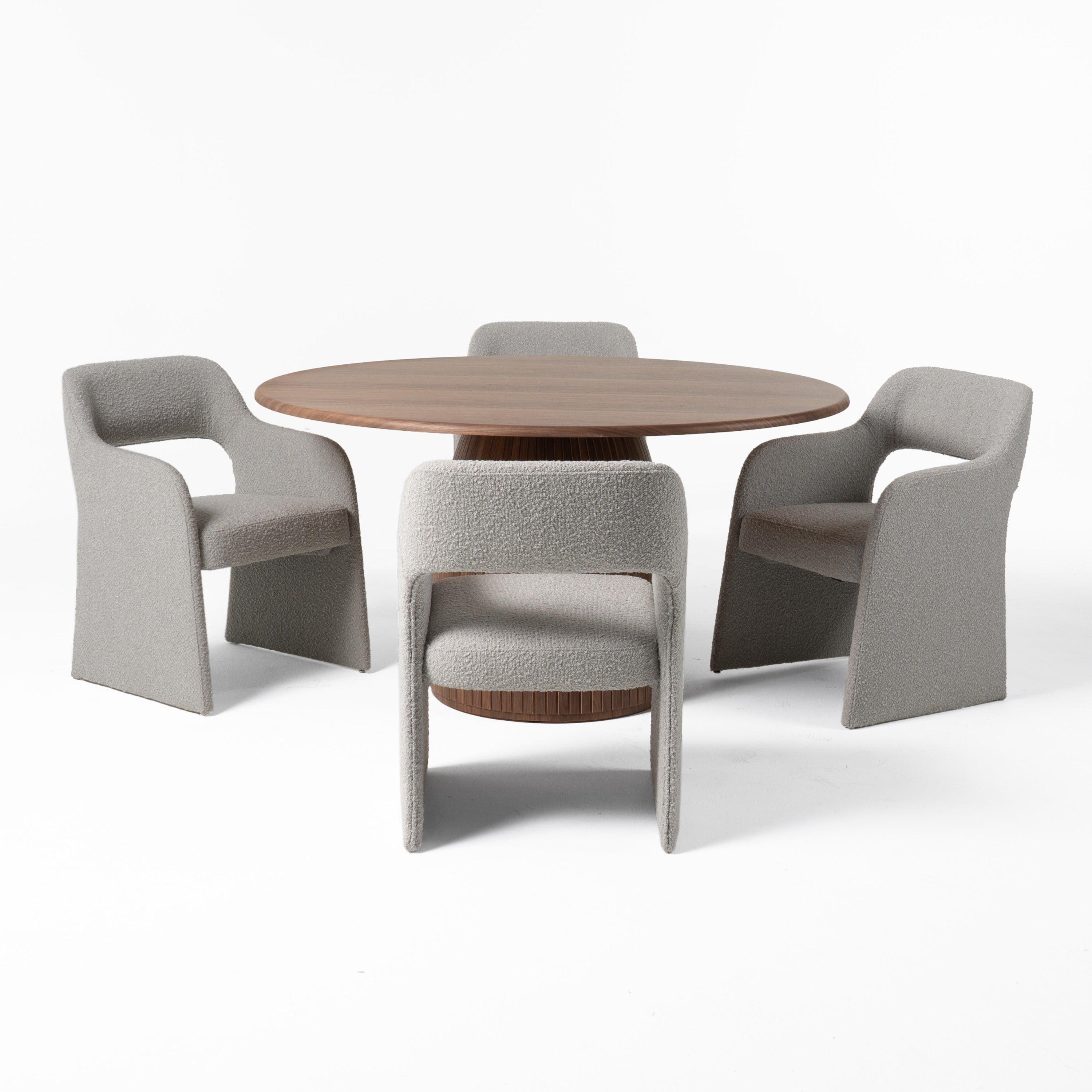 Modrest Sheridan MidCentury Modern Round Dining Table