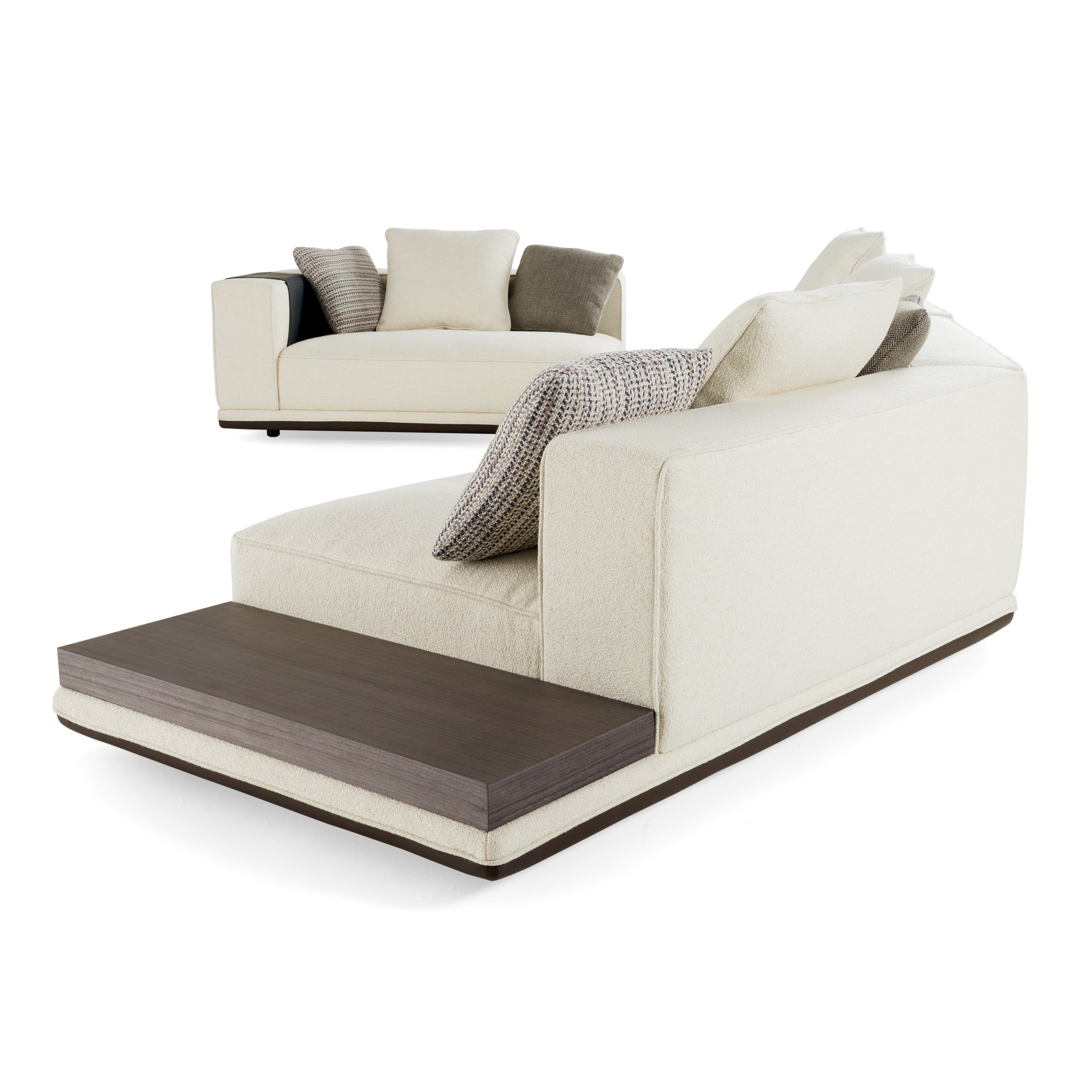 Siret Modern Fabric Modular Sectional Sofa W/ Coffee Table