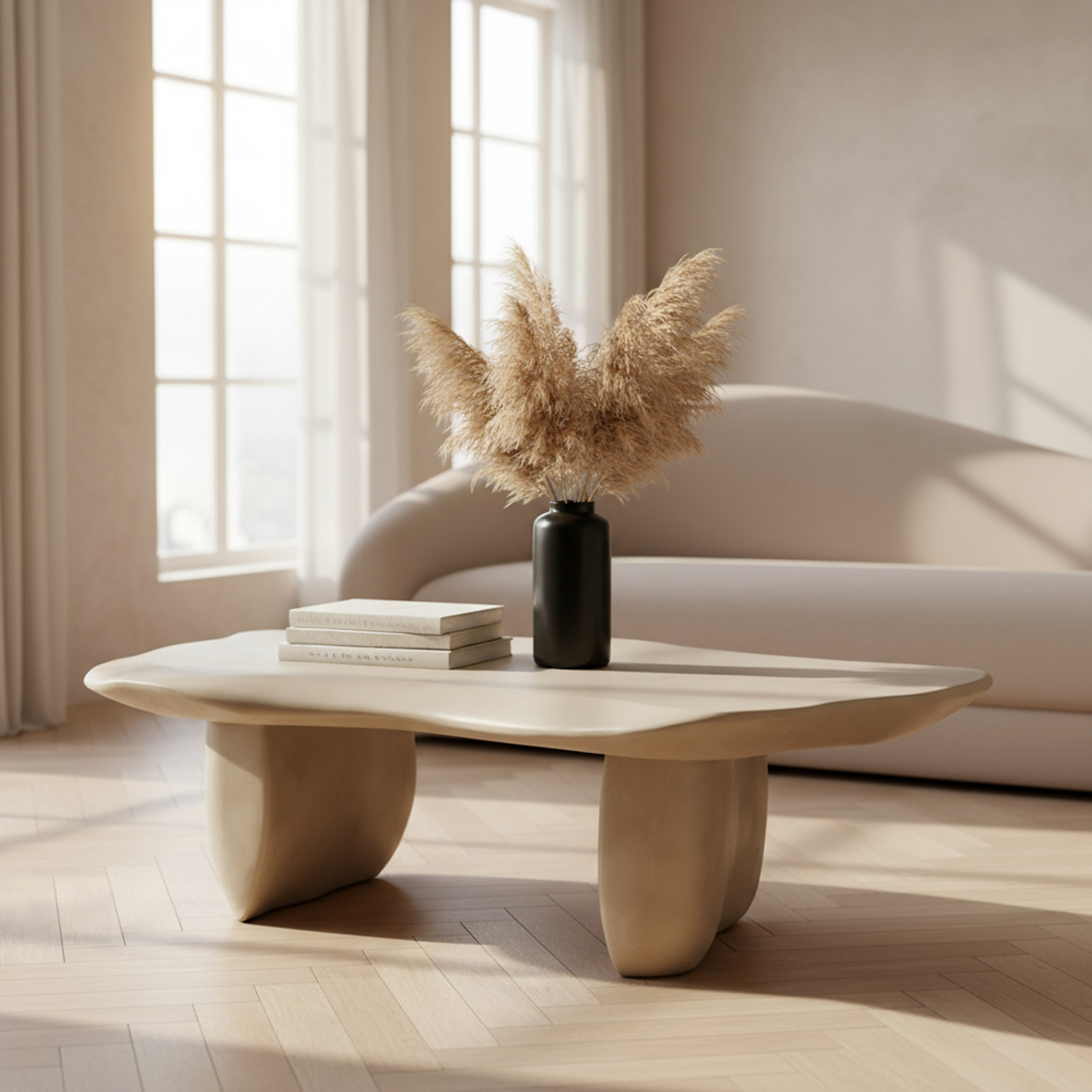 Slone Modern Concrete Coffee Table
