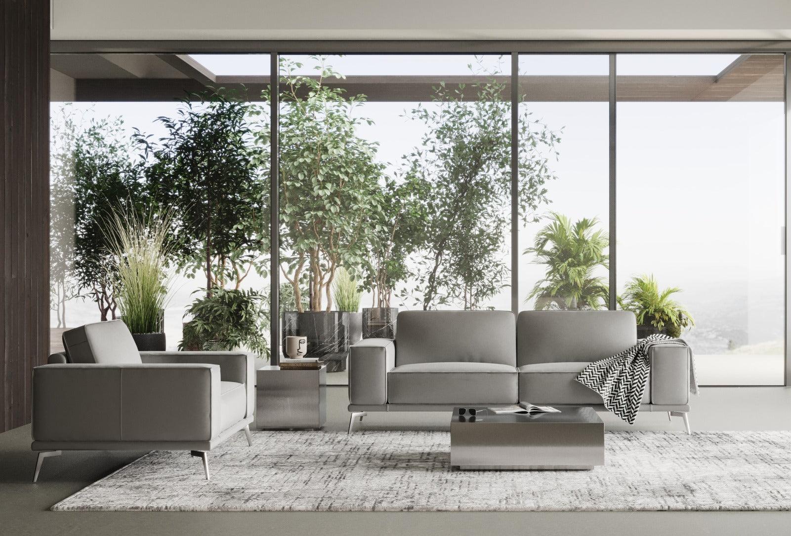 Soho Contemporary Italian Leather Sofa