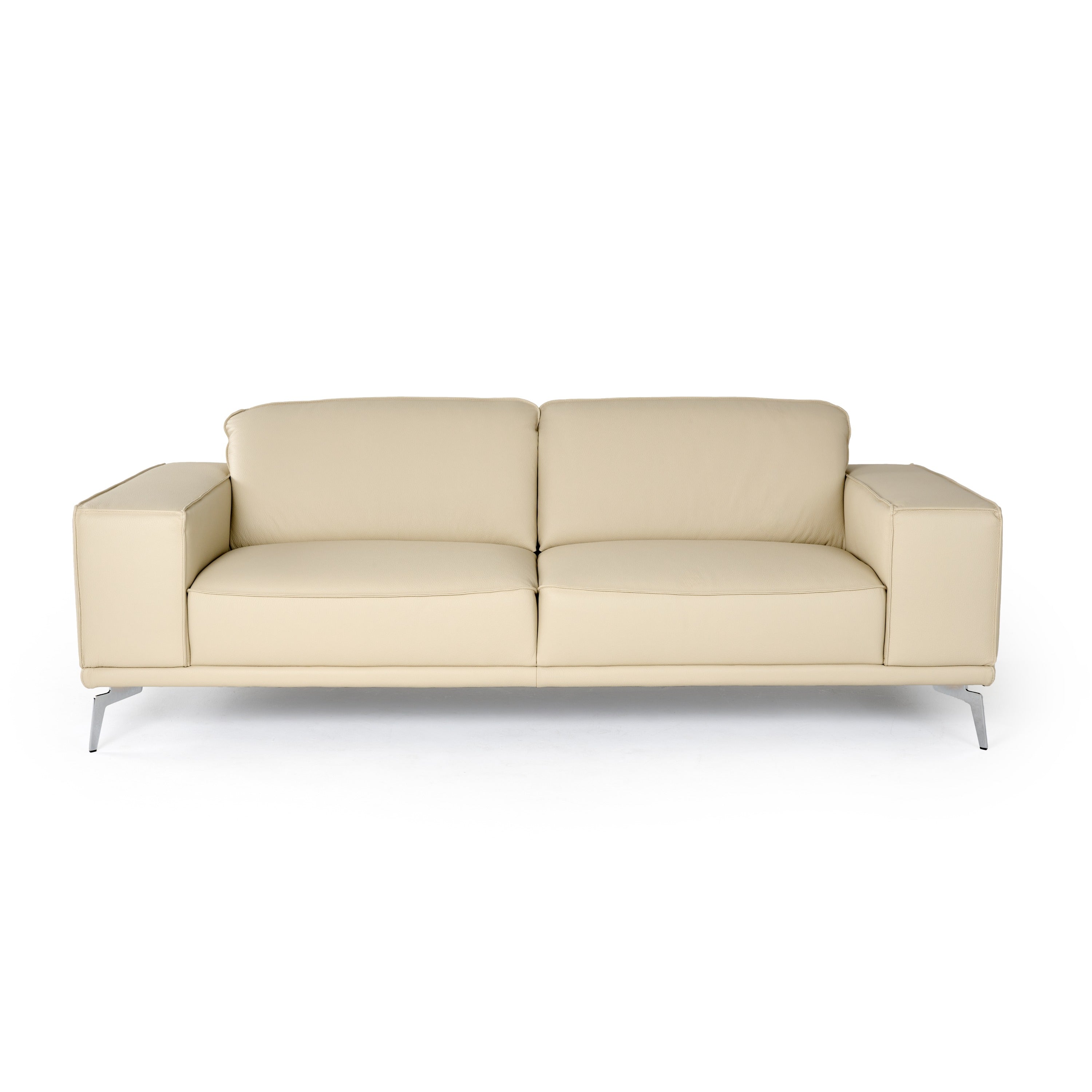 Soho Italian Off Leather Sofa