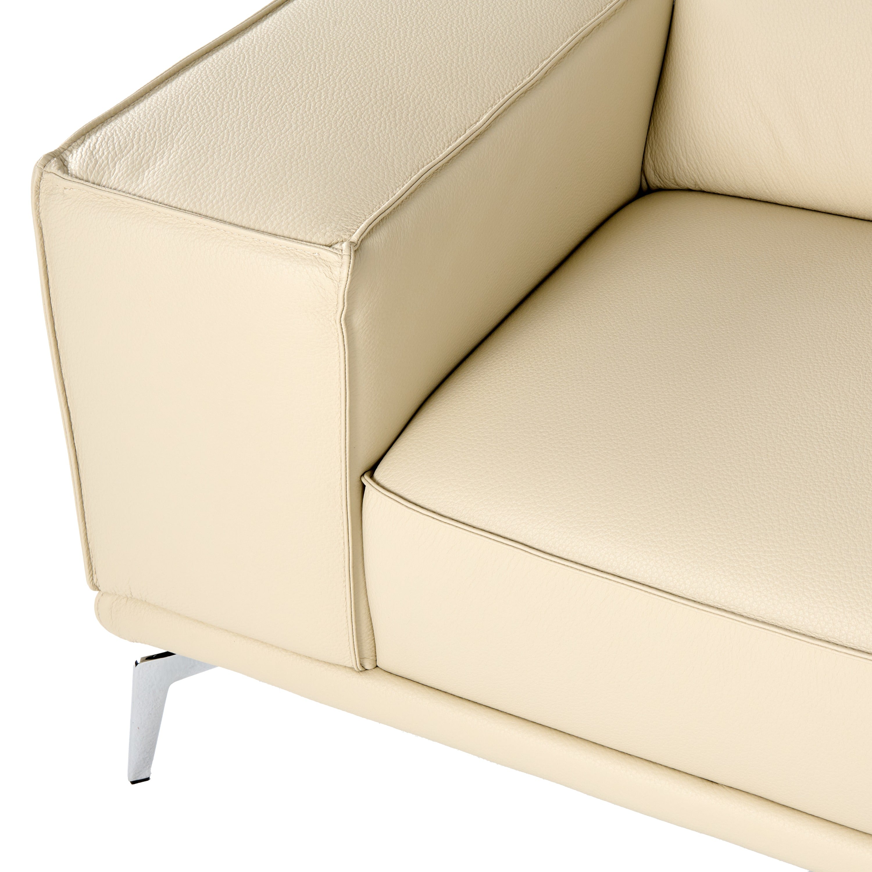 Soho Italian Off Leather Sofa