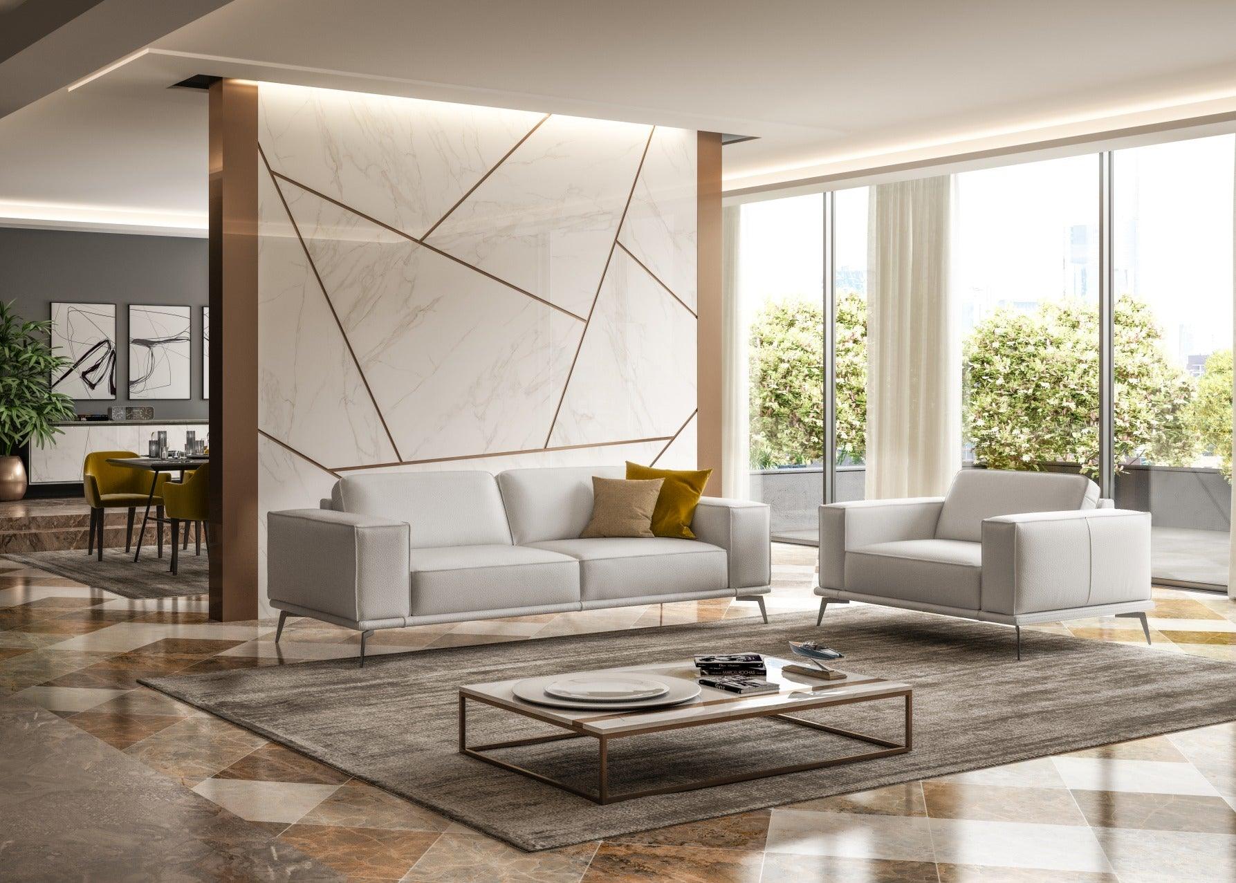 Soho Contemporary Italian Leather Sofa