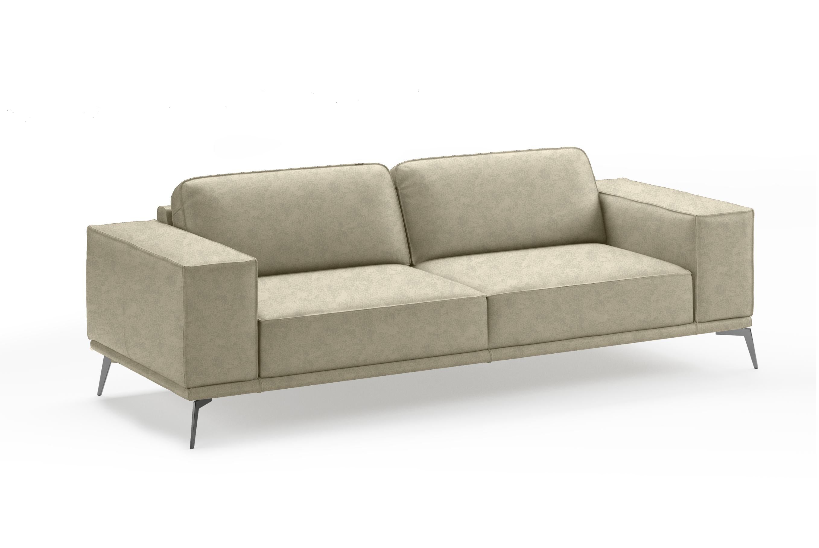 Soho Italian Maya Cloud Leather Sofa