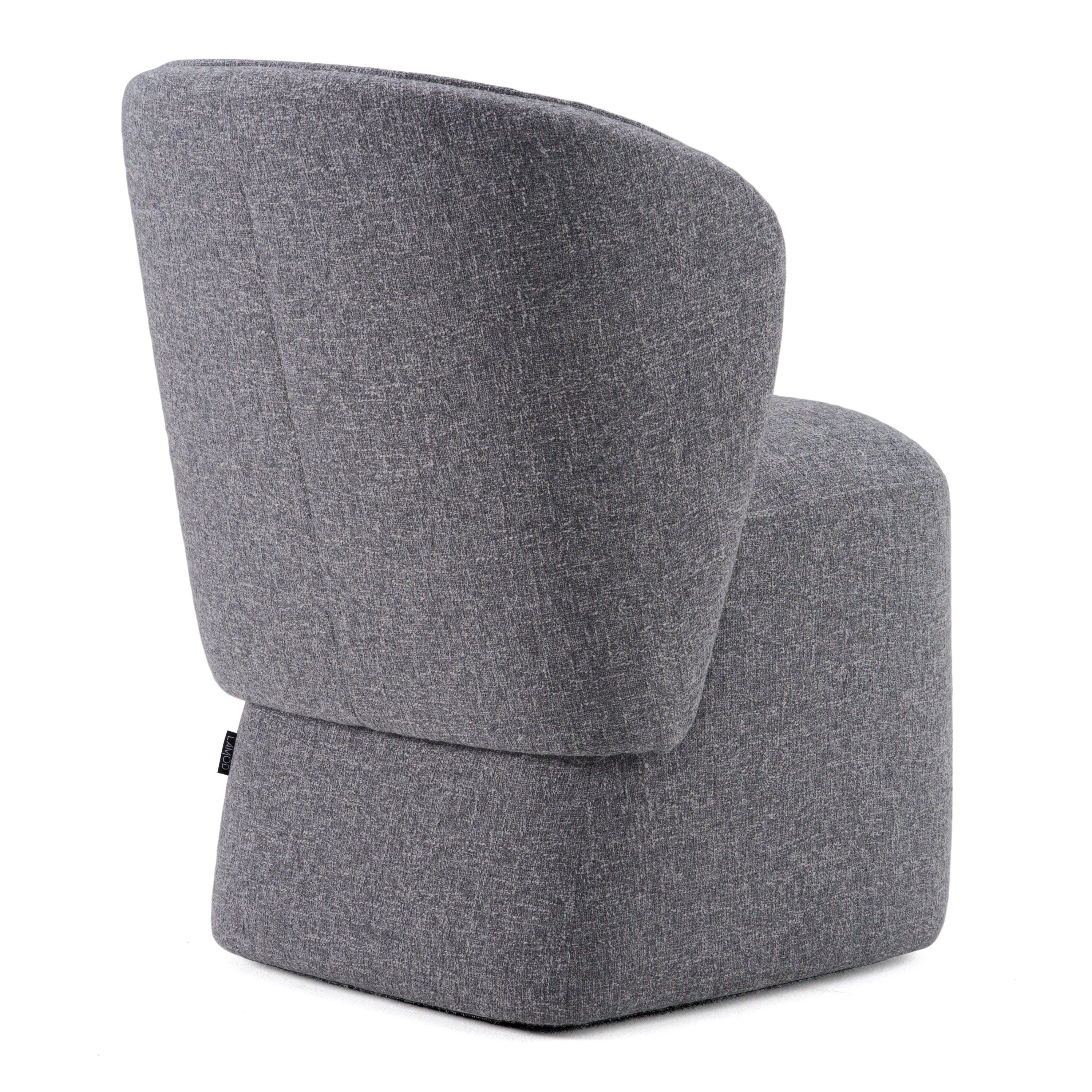 Modrest Souza Modern Fabric Swivel Dining Chair