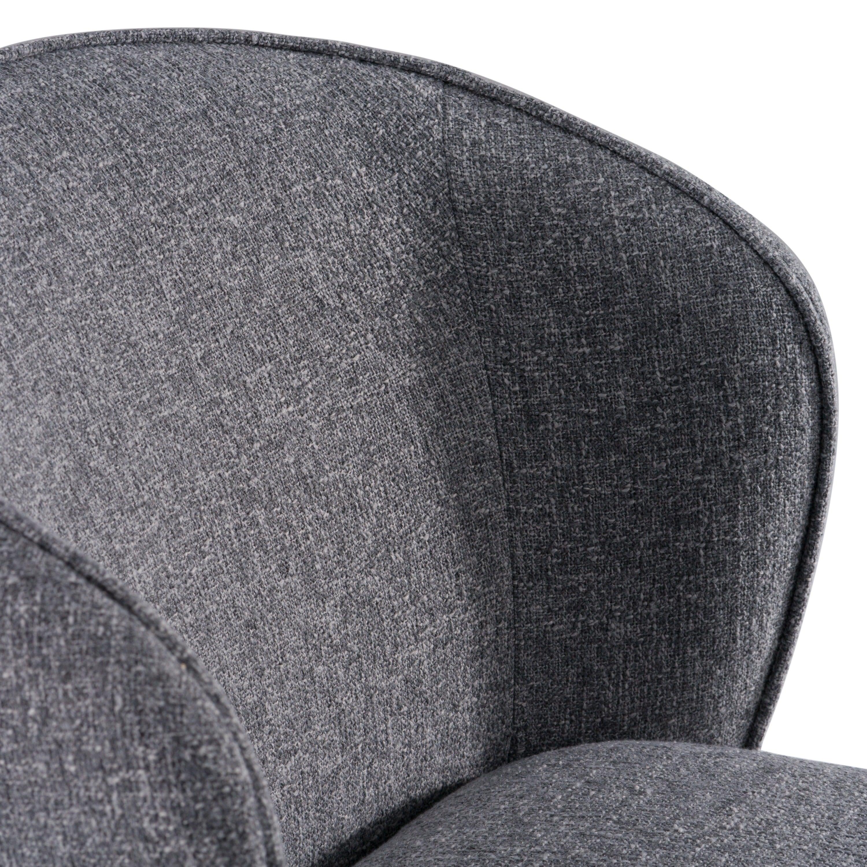 Modrest Souza Modern Fabric Swivel Dining Chair