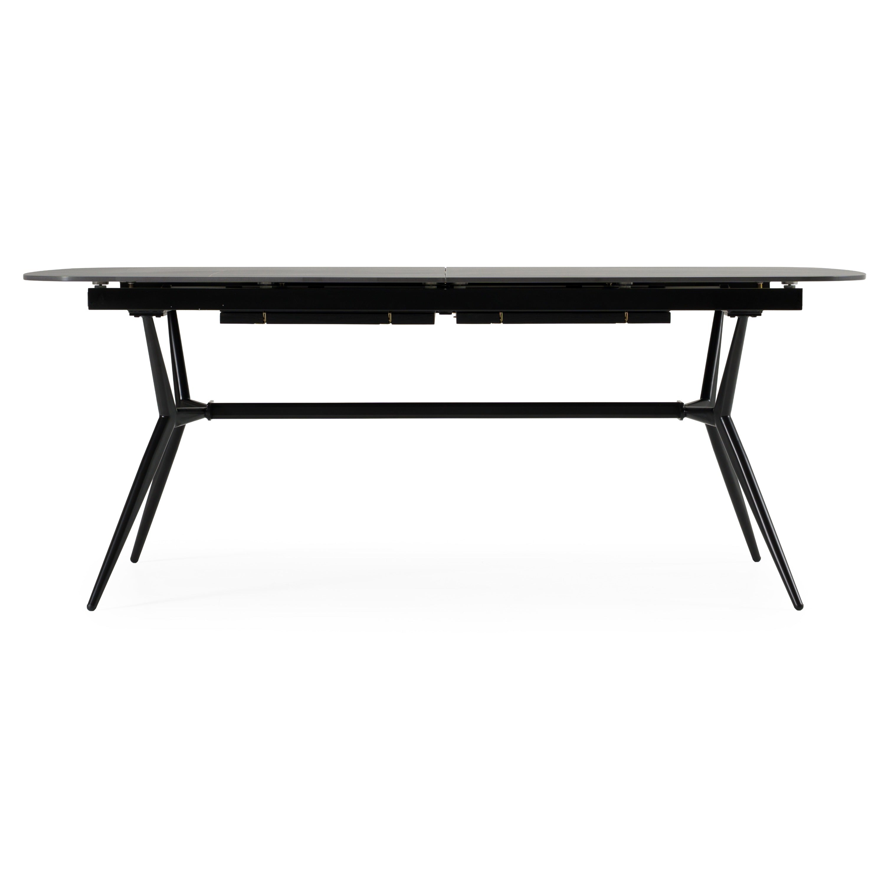 Suzie Modern Ceramic and Ash Extendable Dining Table