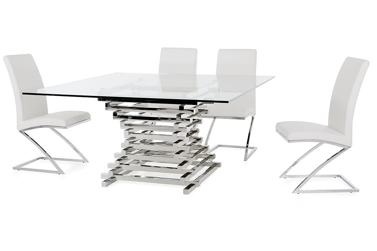 Modrest Crawford Contemporary Square Dining Table