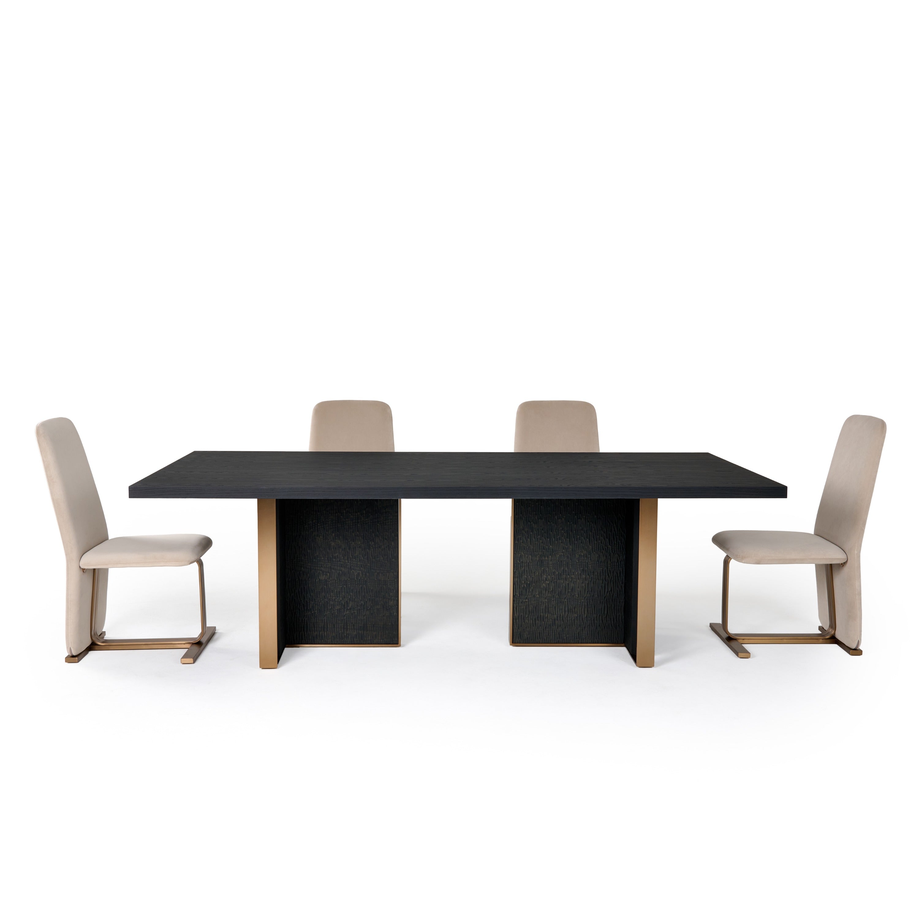 Modrest Tasha Modern Ash Brushed Rectangular Dining Table