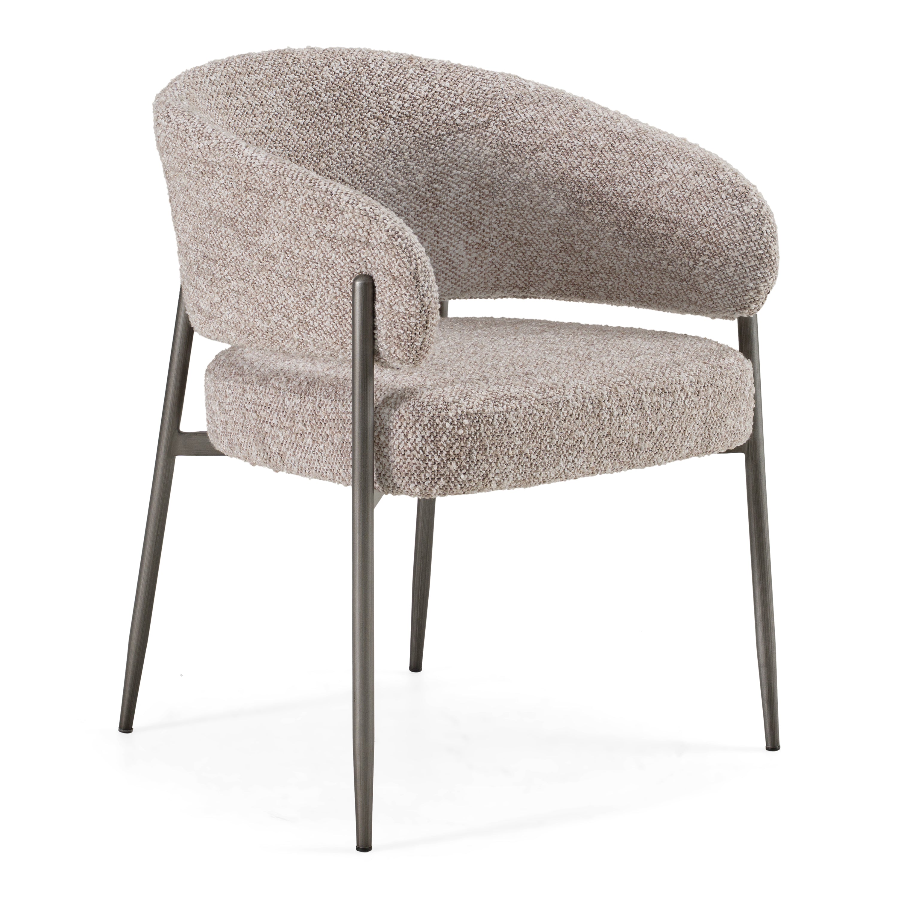 Thomas Modern Fabric Pewter Dining Chair