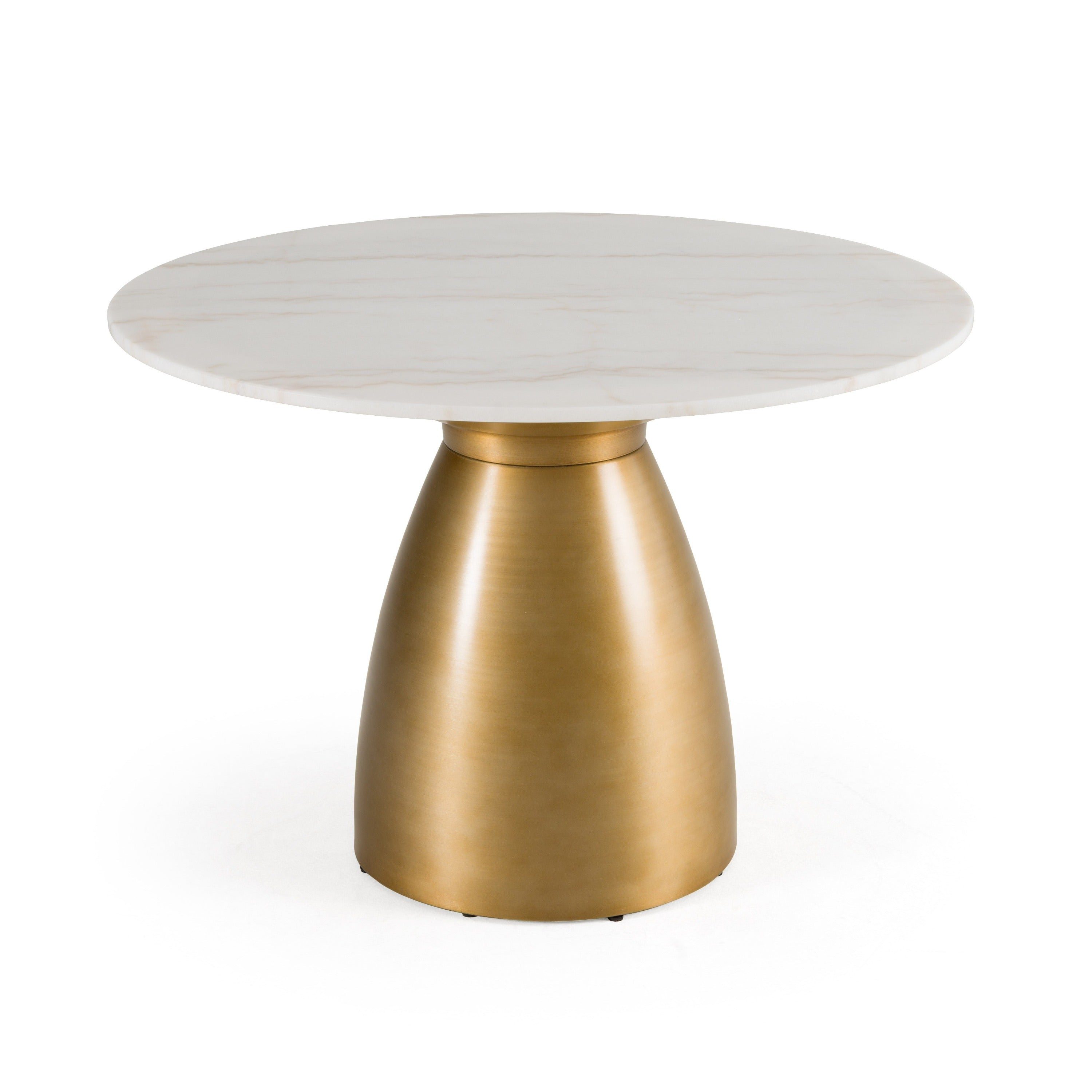 Modrest Tilly Glam Marble Round Dining Table