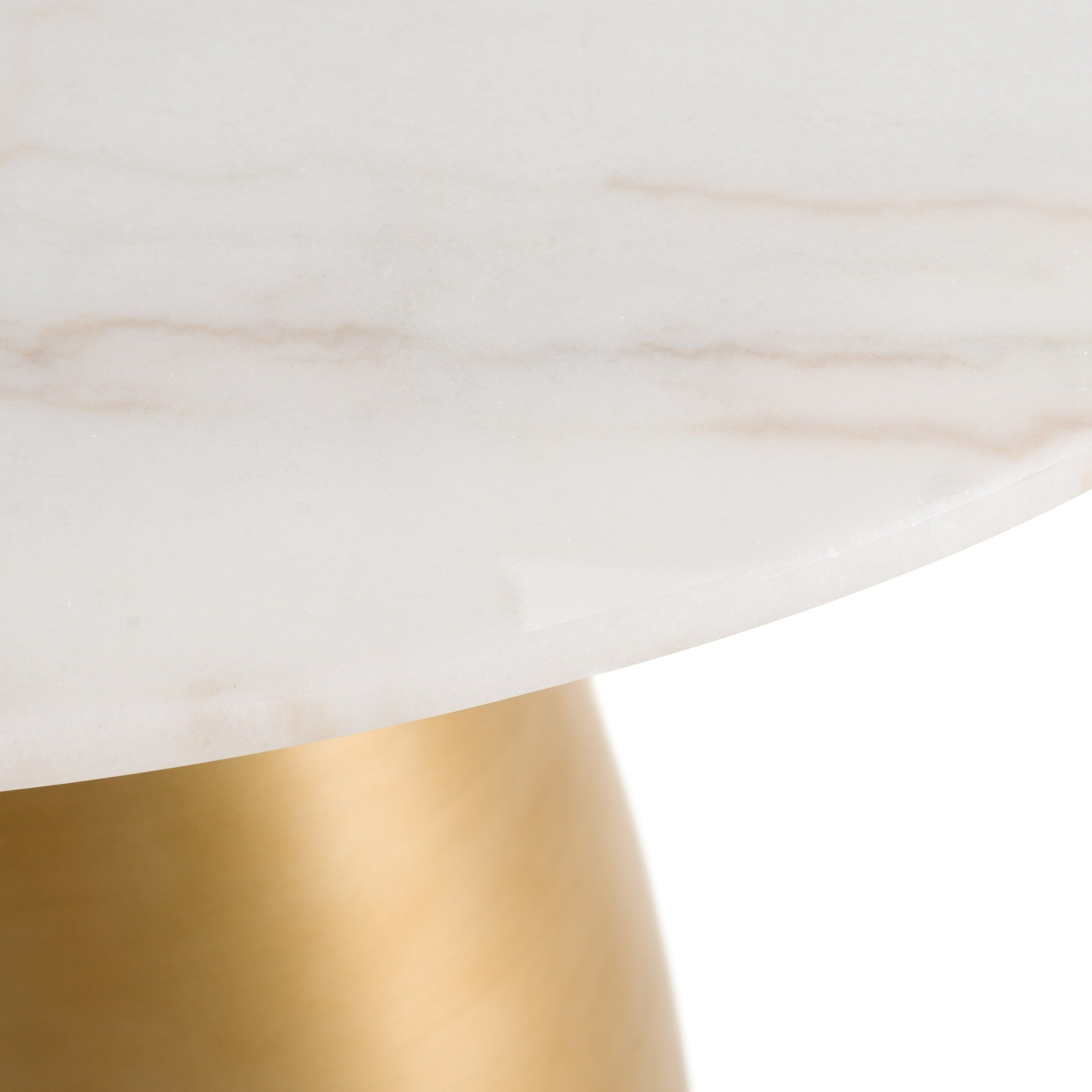Modrest Tilly Glam Marble Round Dining Table