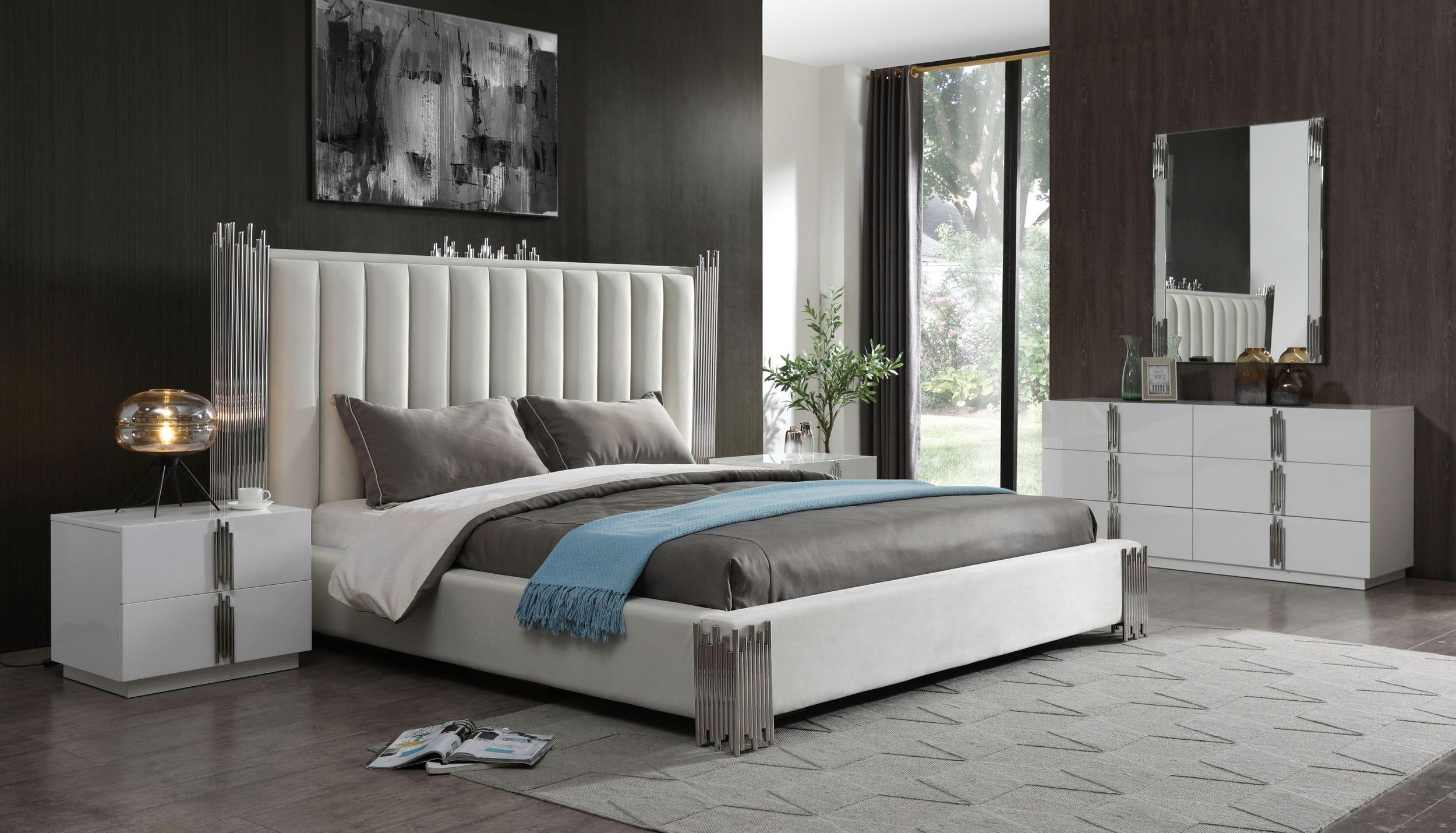 Modrest Token Modern Stainless Steel Bed