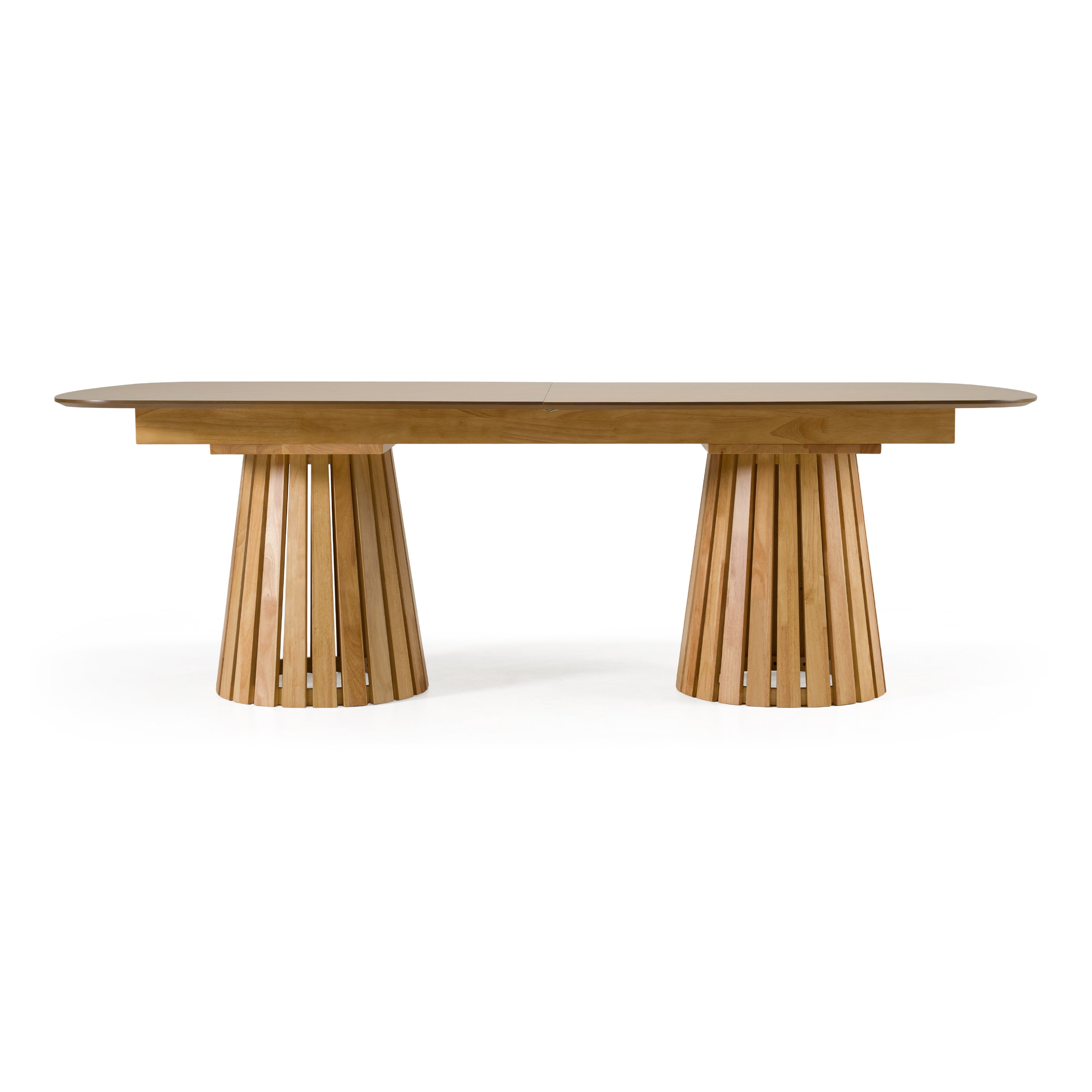 Truman MidCentury Modern Natural Extendable Dining Table