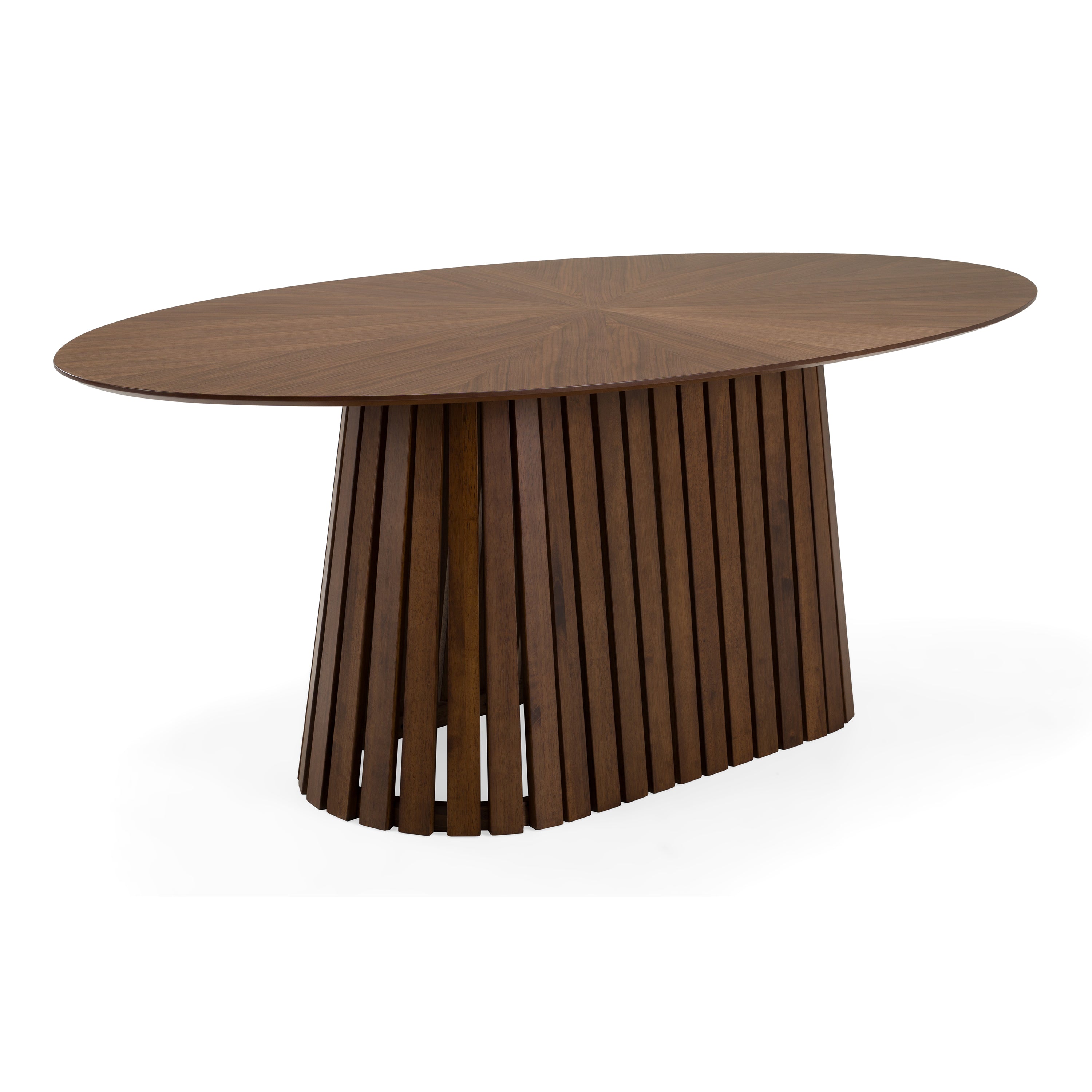 Truman Mid-Century Modern Oval Dining Table