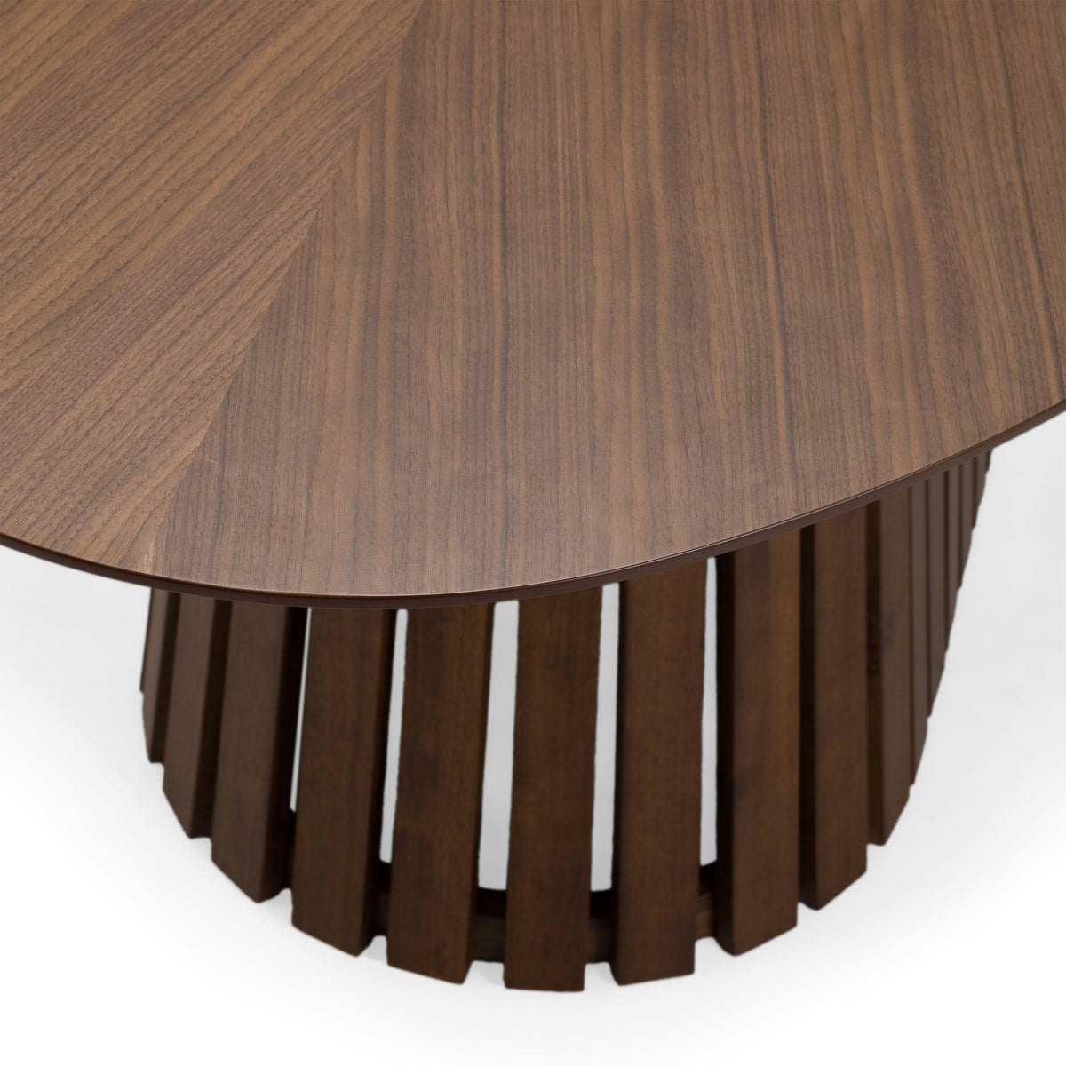 Truman Mid-Century Modern Oval Dining Table
