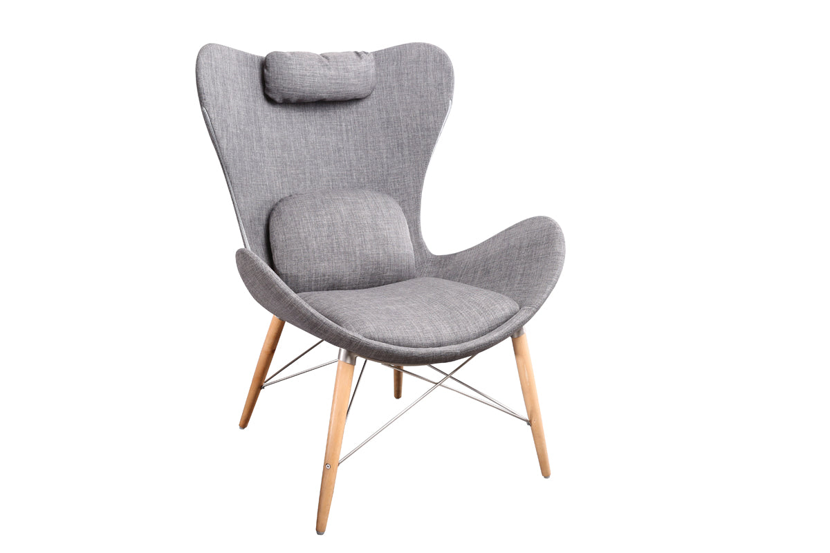 Modrest Britt Modern Fabric Accent Chair-Lounge Chair-VIG-Wall2Wall Furnishings