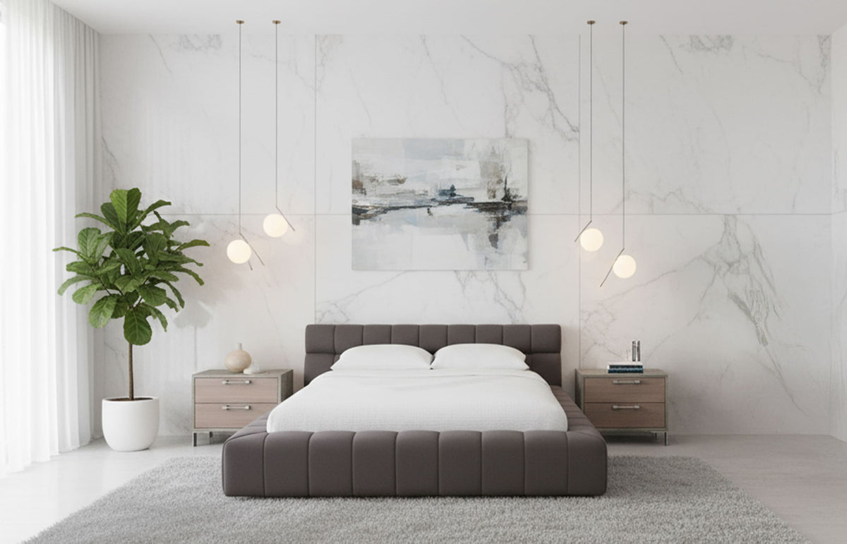 Tyree - Modern Tufted Fabric Bed