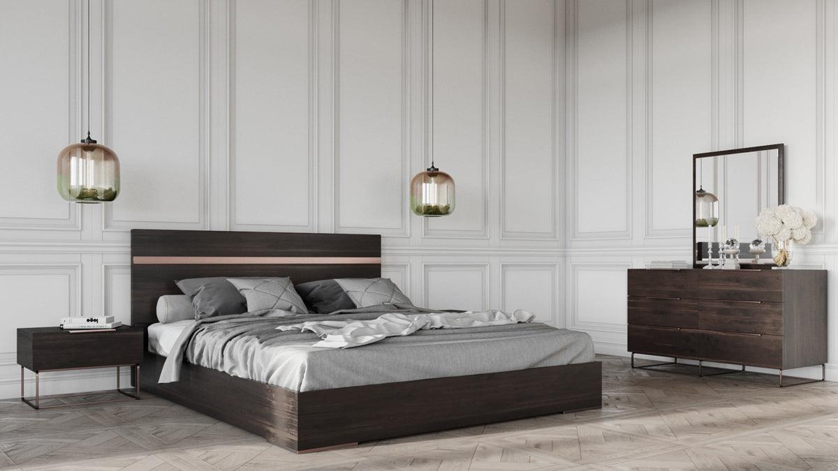 Nova Domus Benzon Italian Modern Dark Rovere Mirror