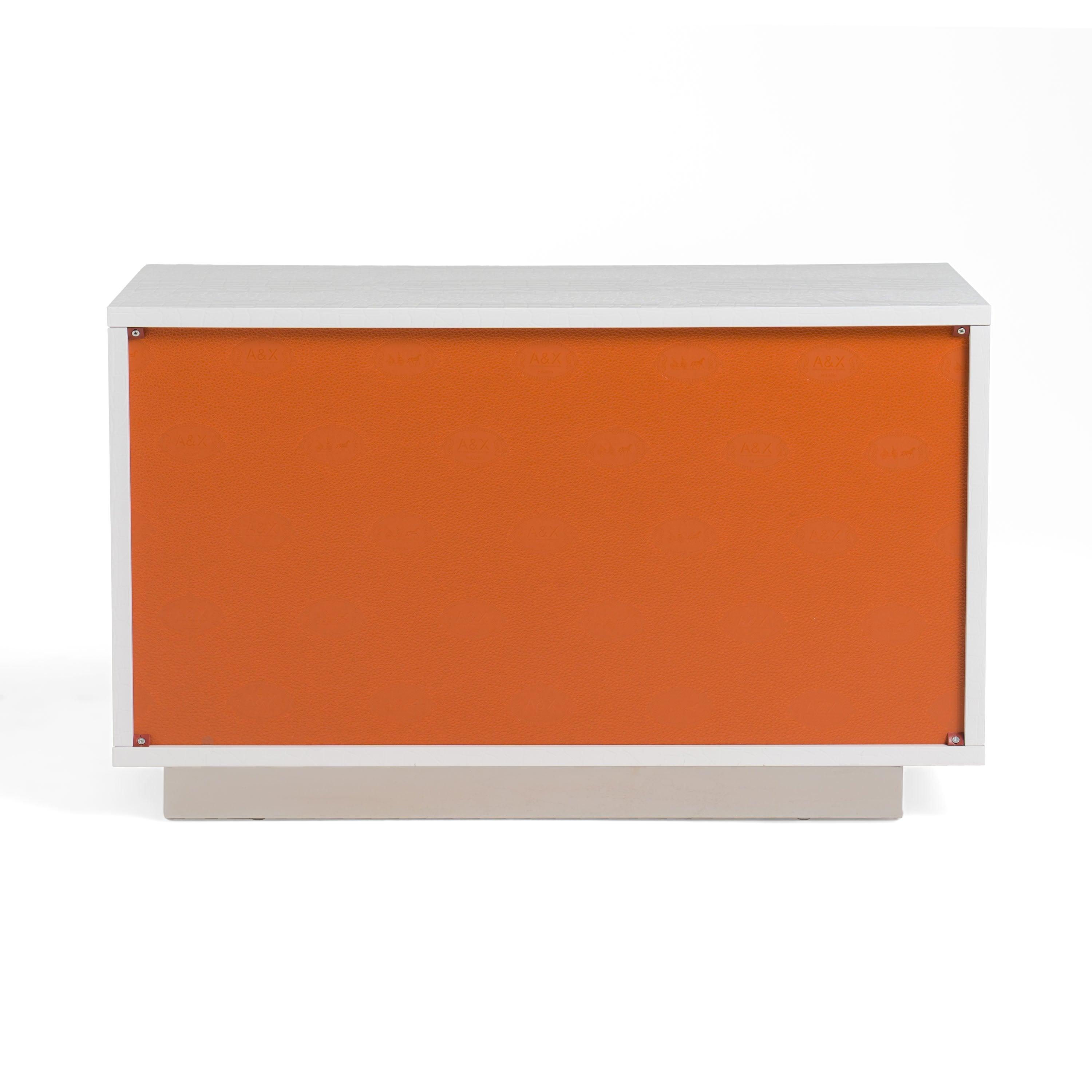 AX Victoria Modern Crocodile Nightstand