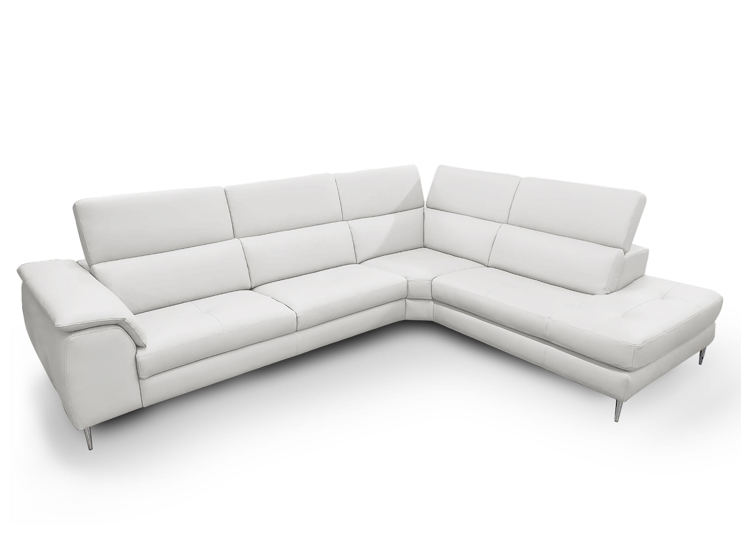 Viola - Italian Contemporary - Leather Right Facing Sectional Sofa