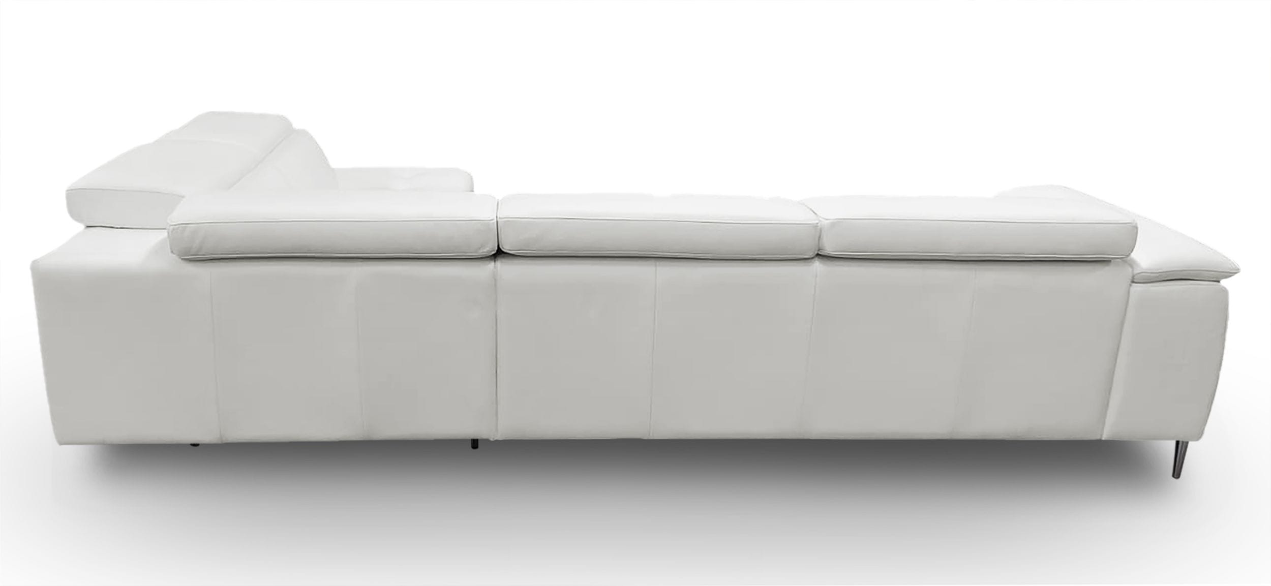 Viola - Italian Contemporary - Leather Right Facing Sectional Sofa