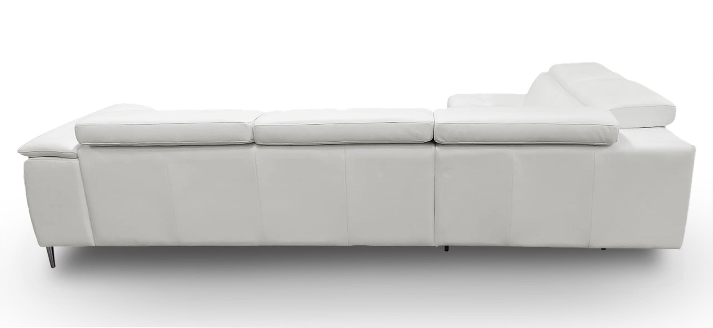 Viola Italian Contemporary Leather Left Facing Sectional Sofa