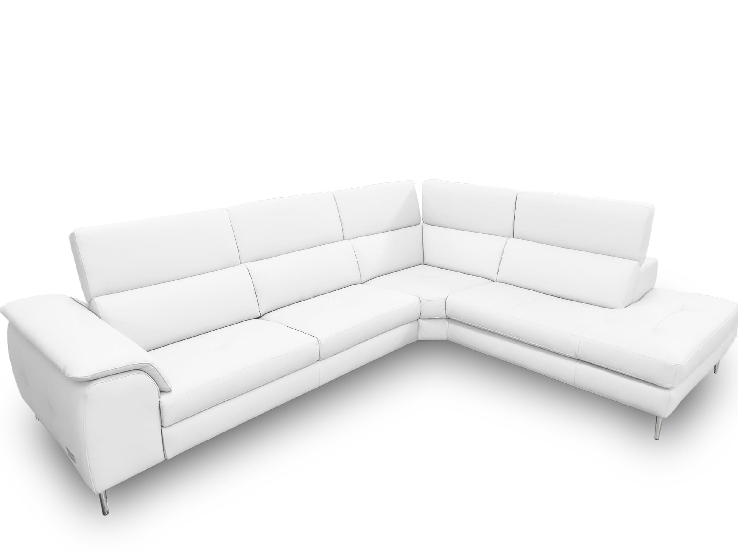 Viola - Italian Contemporary - Leather Right Facing Sectional Sofa