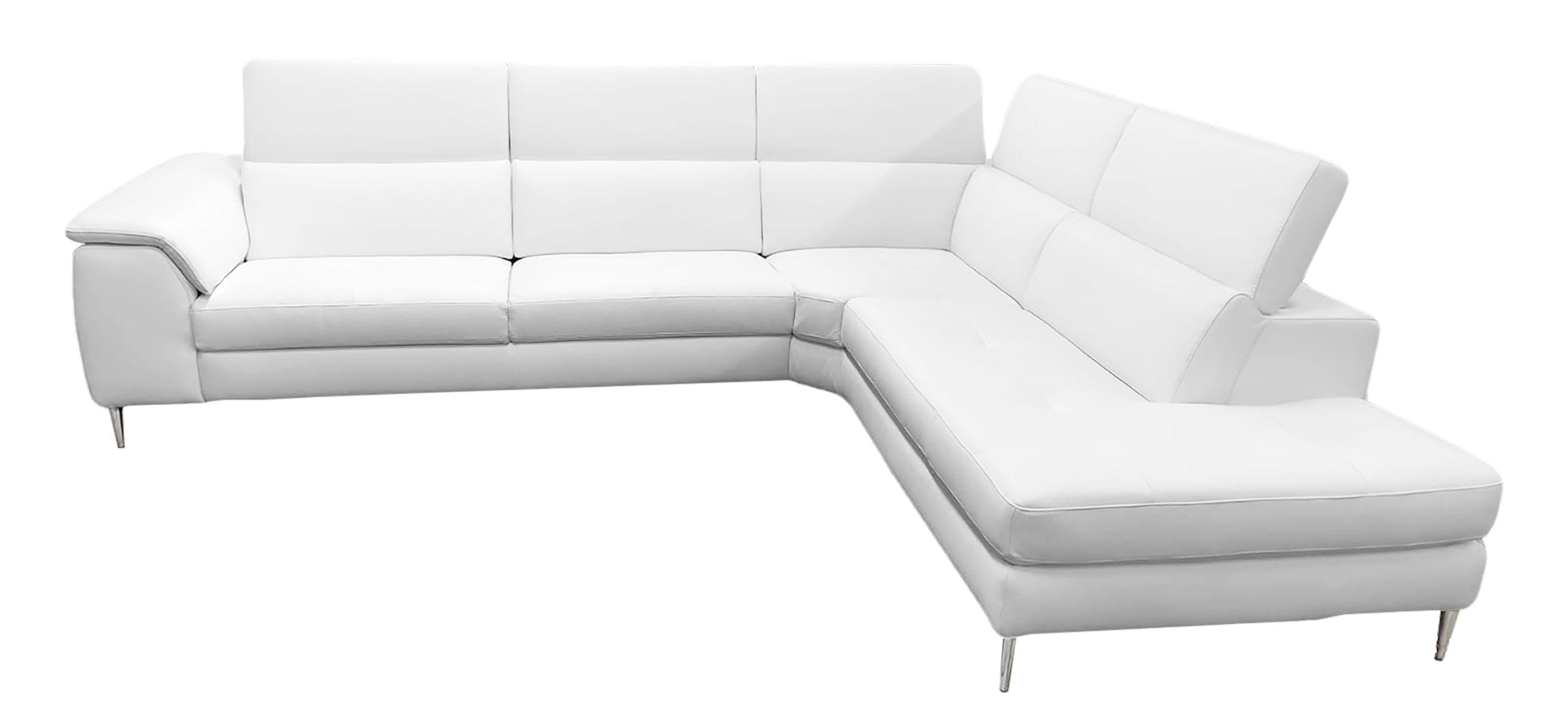 Viola - Italian Contemporary - Leather Right Facing Sectional Sofa
