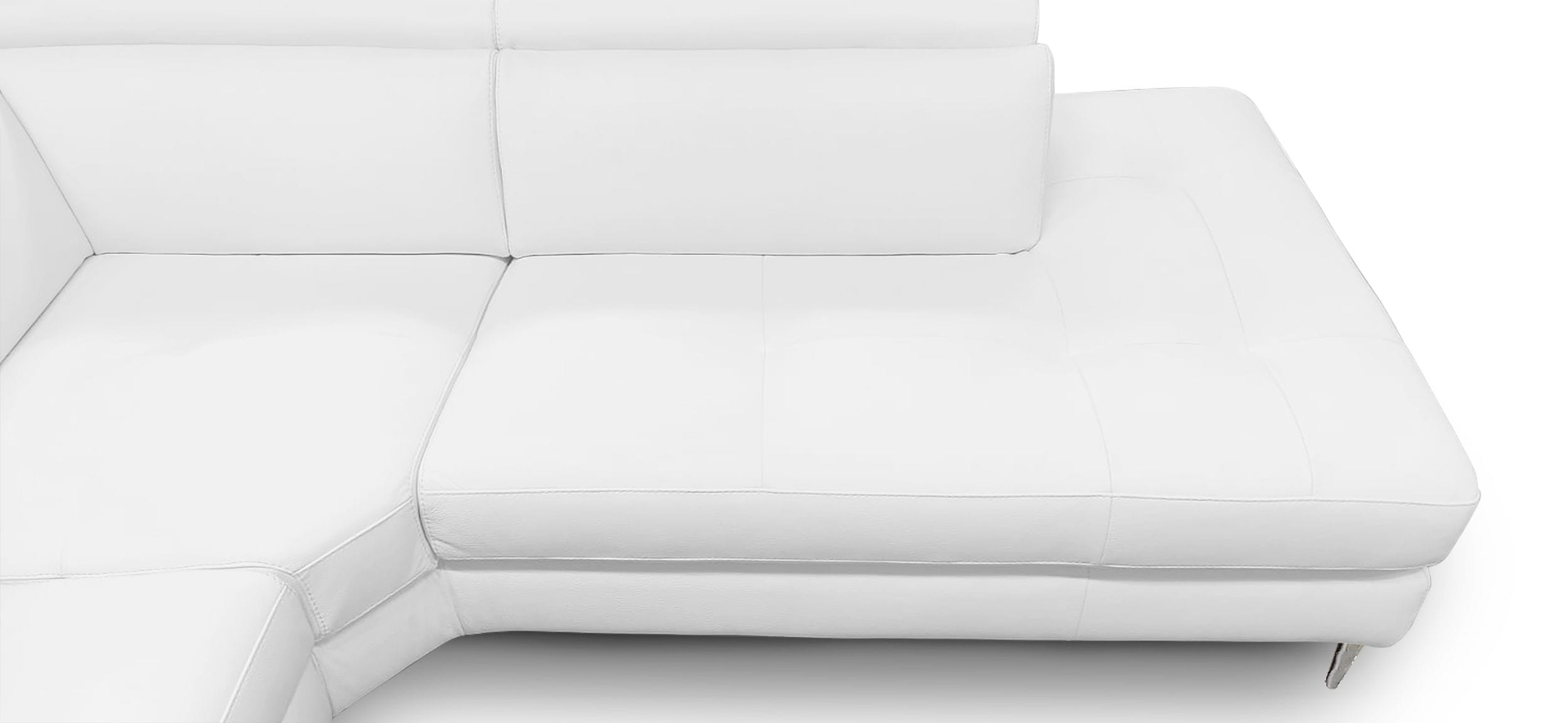 Viola - Italian Contemporary - Leather Right Facing Sectional Sofa