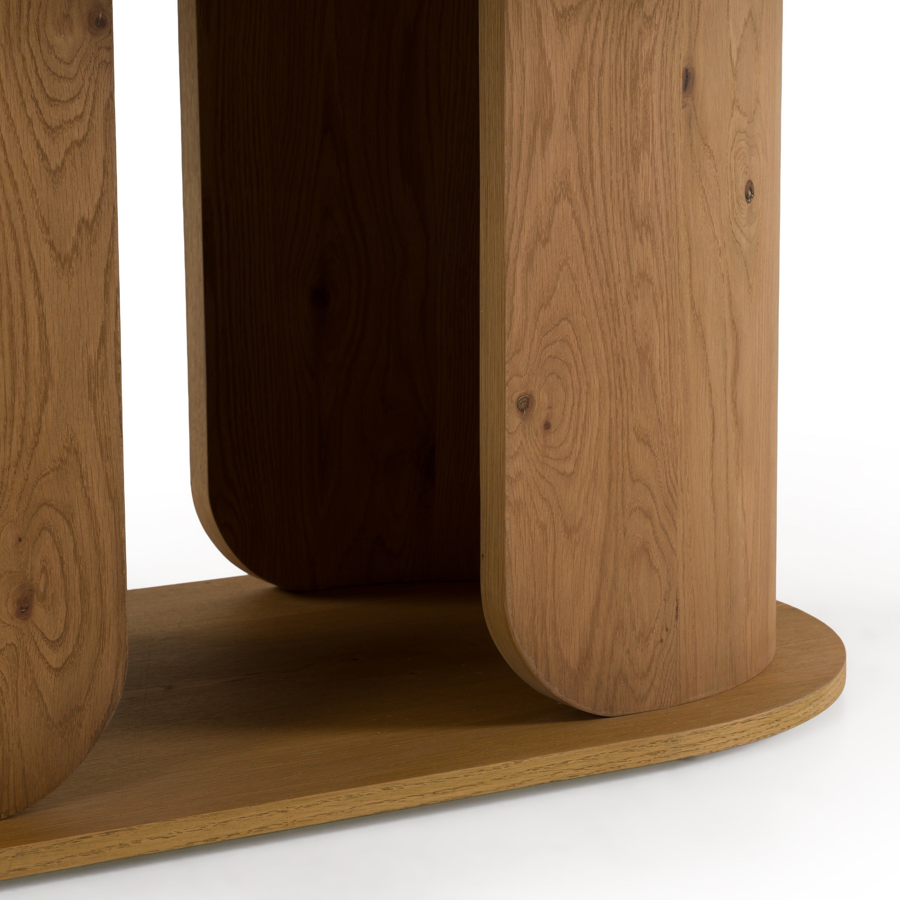 Walbrook Modern Faux Travertine Ceramic and Oval Dining Table
