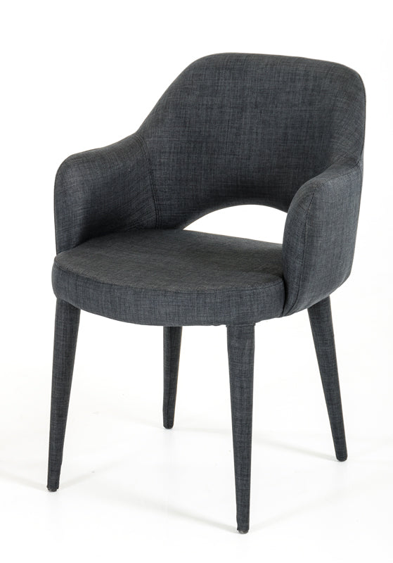 Modrest Williamette Mid-Century Fabric Dining Chair-Dining Chair-VIG-Wall2Wall Furnishings