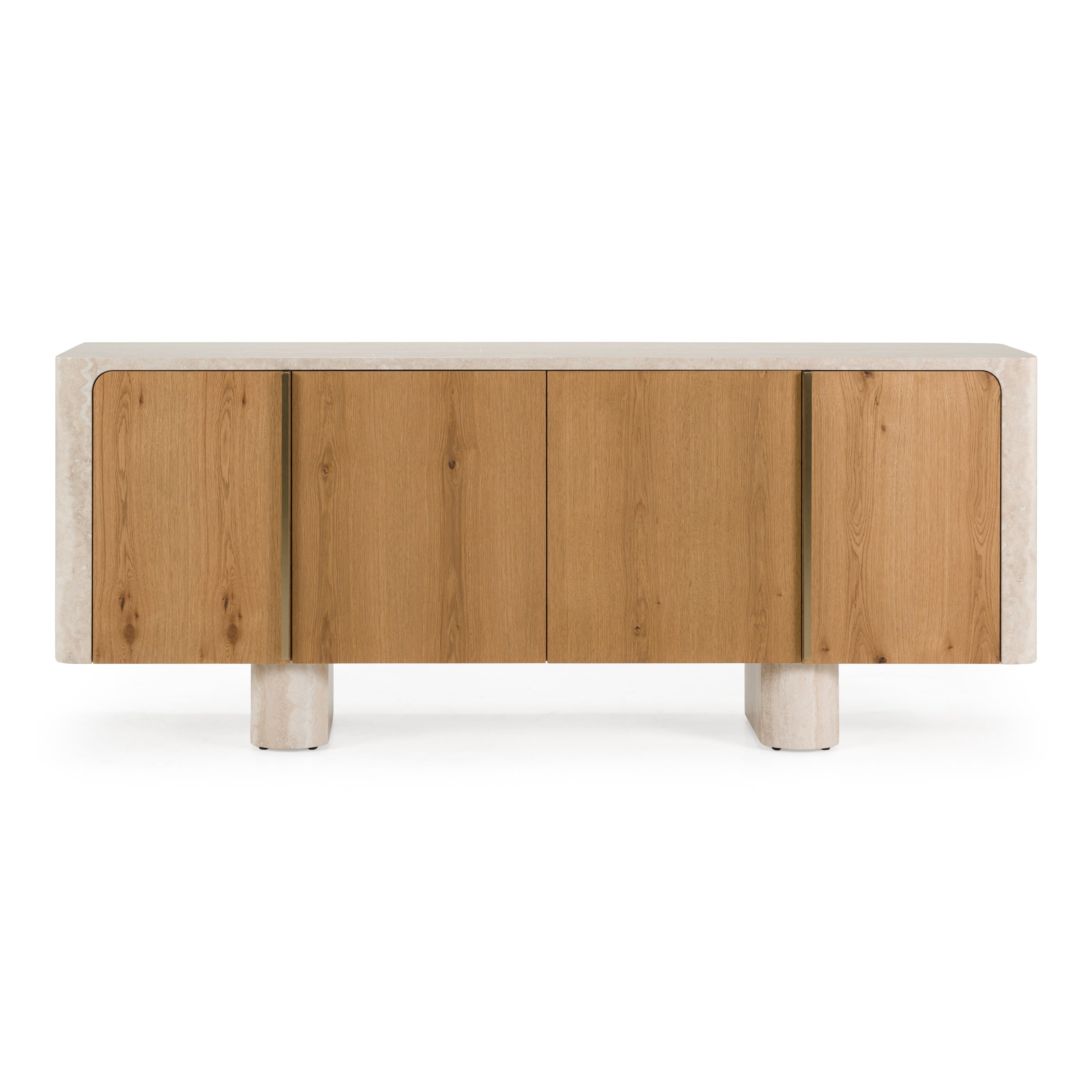 Wolff Modern Faux Travertine Buffet