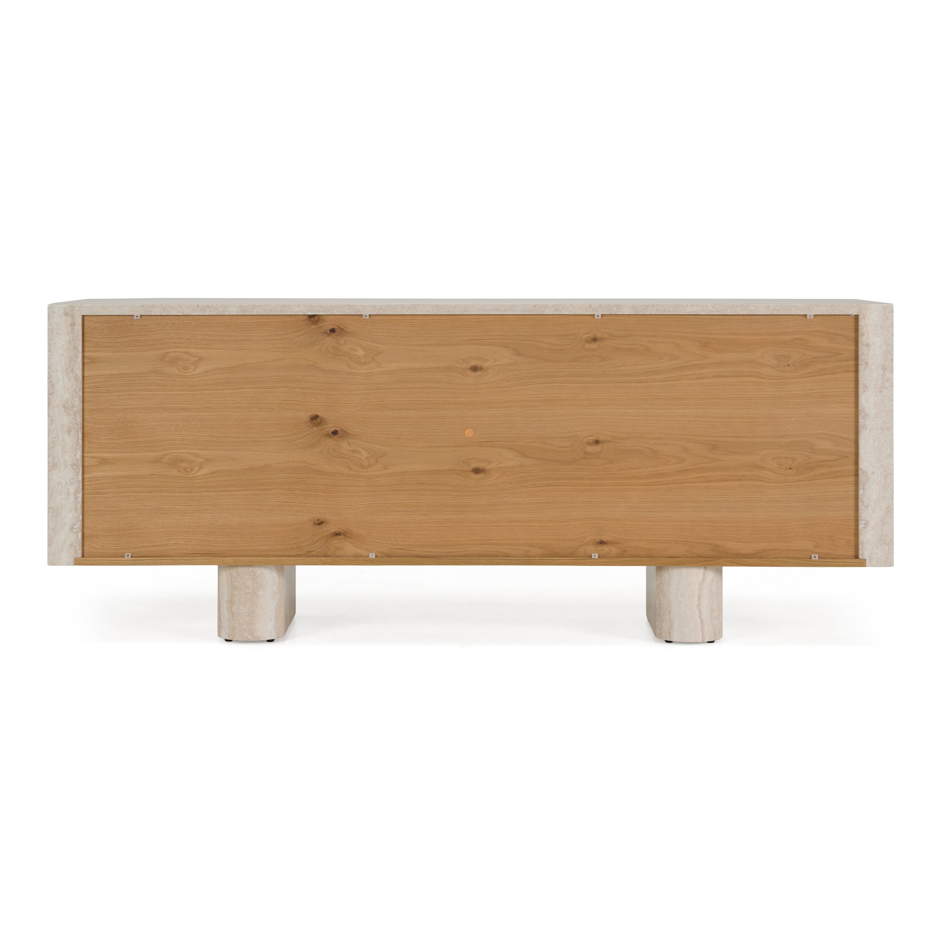Wolff Modern Faux Travertine Buffet