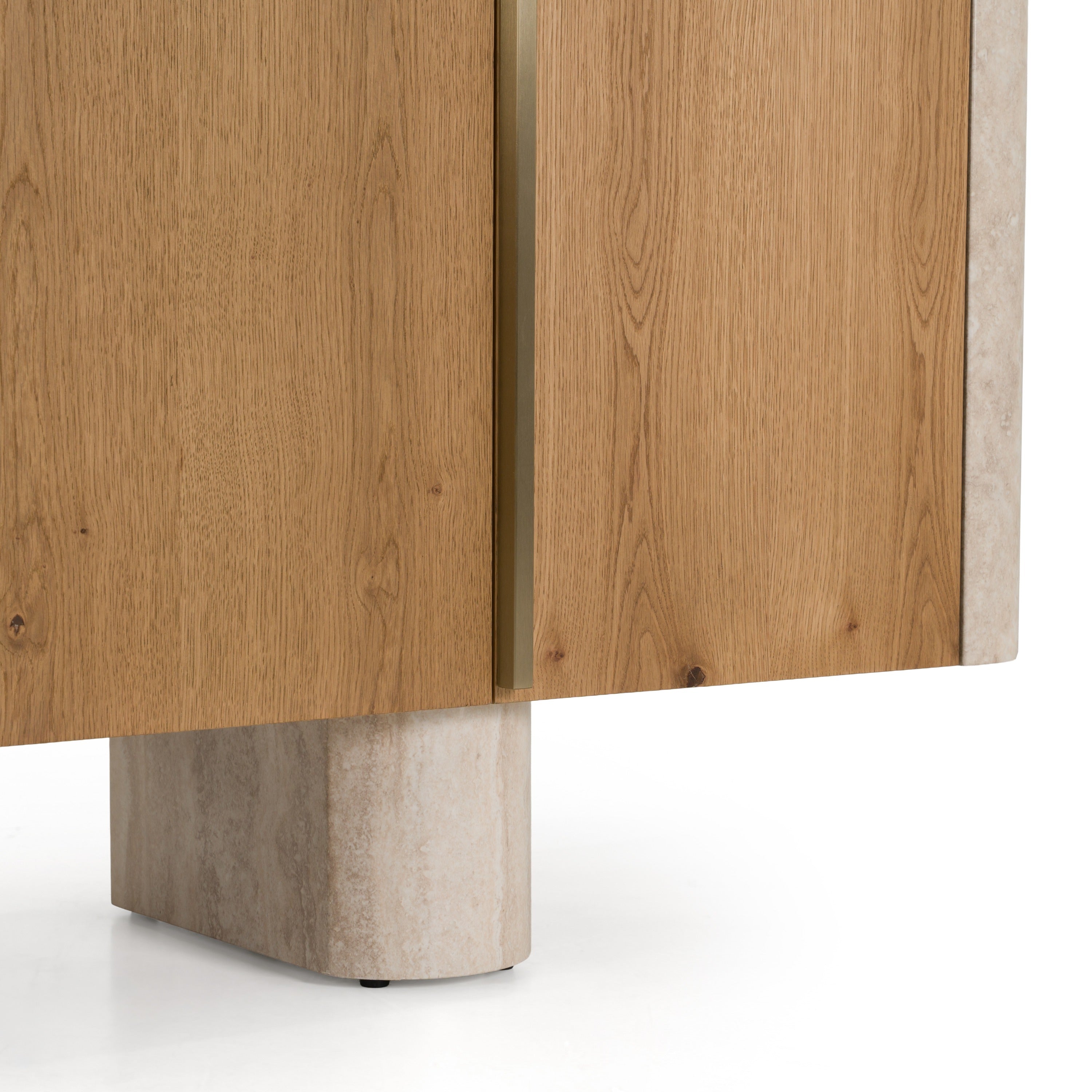 Wolff Modern Faux Travertine Buffet